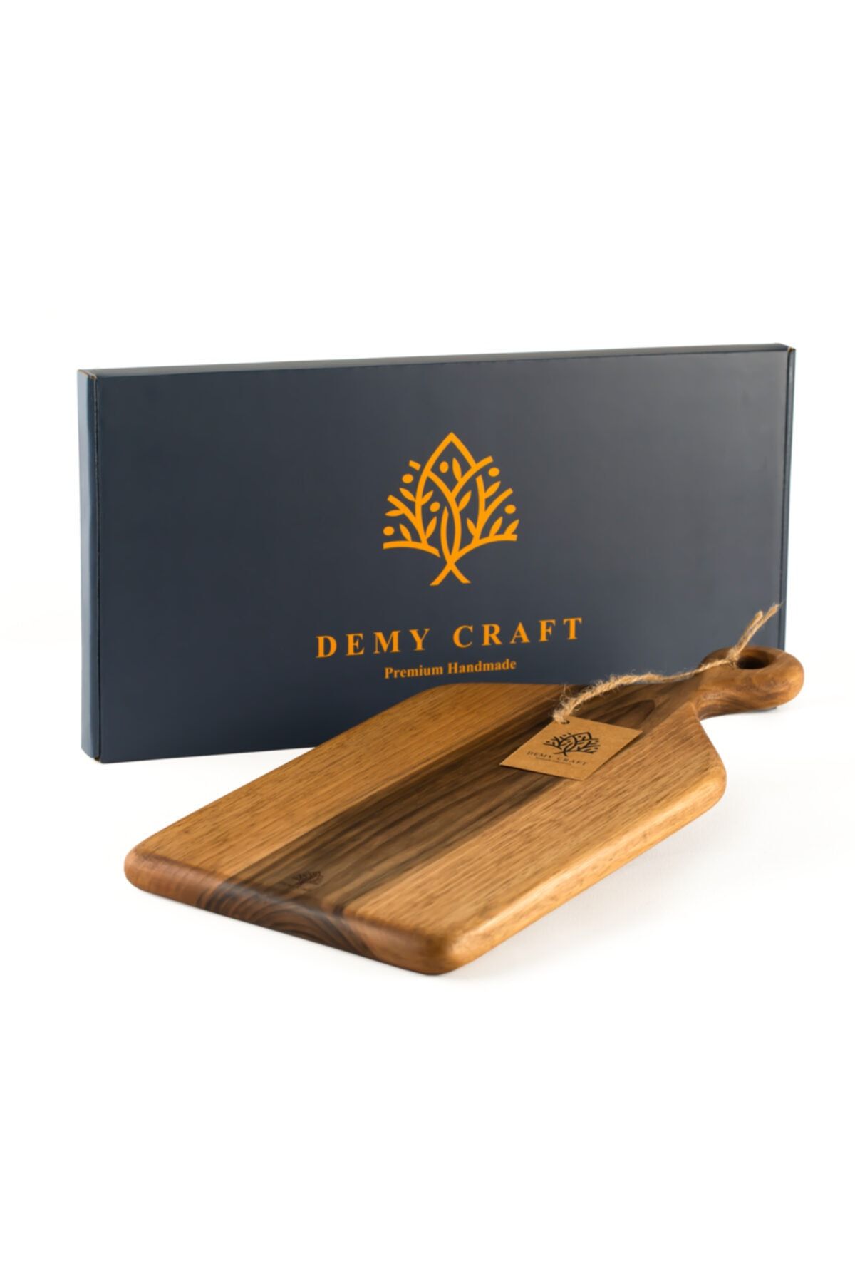Demy Craft Ceviz Ağacı El Yapımı Saplı Sunum Tahtası