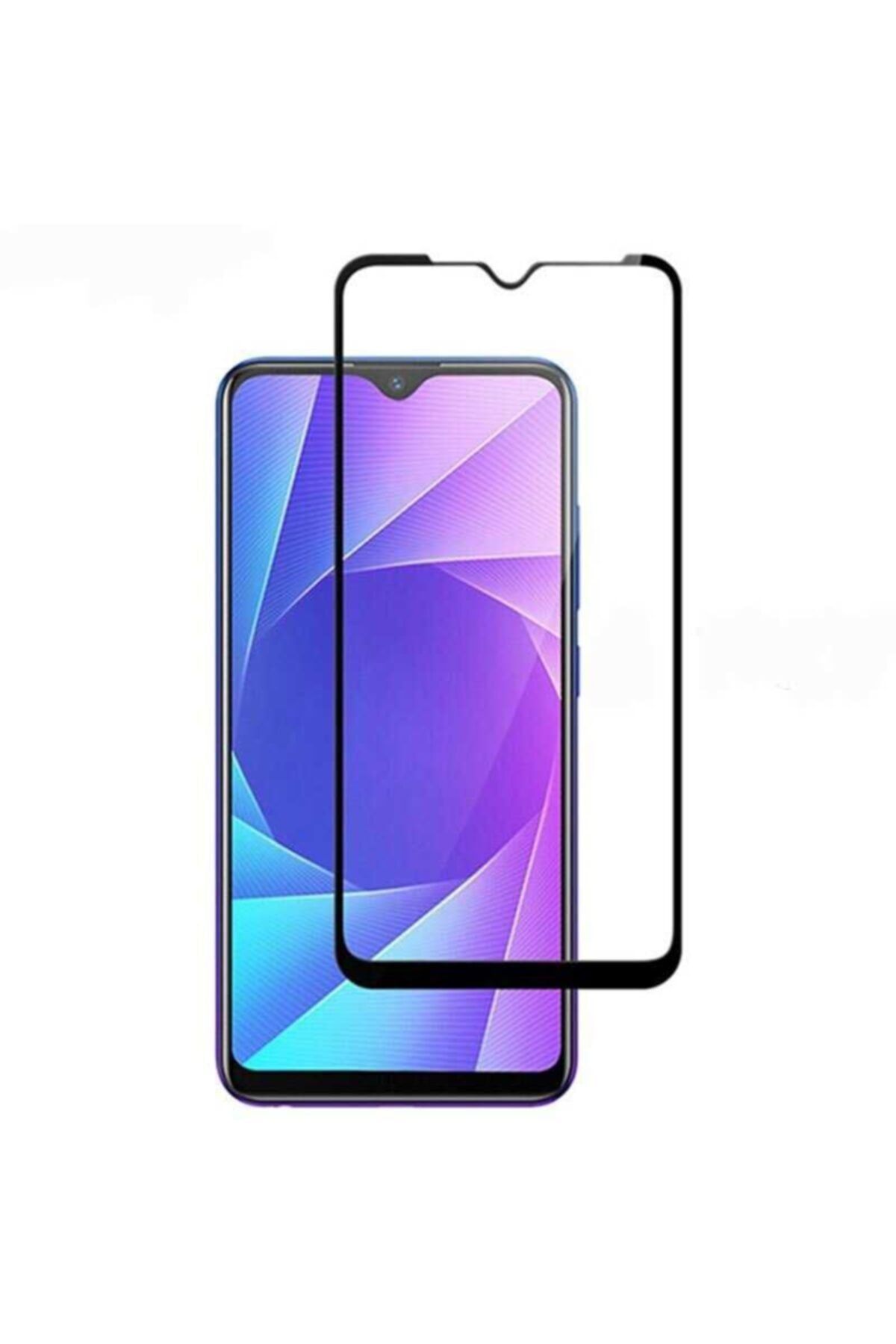 SKV MOBILE Oppo Realme C3i Uyumlu Tam Ekran Koruyucu Kırılmaz Cam