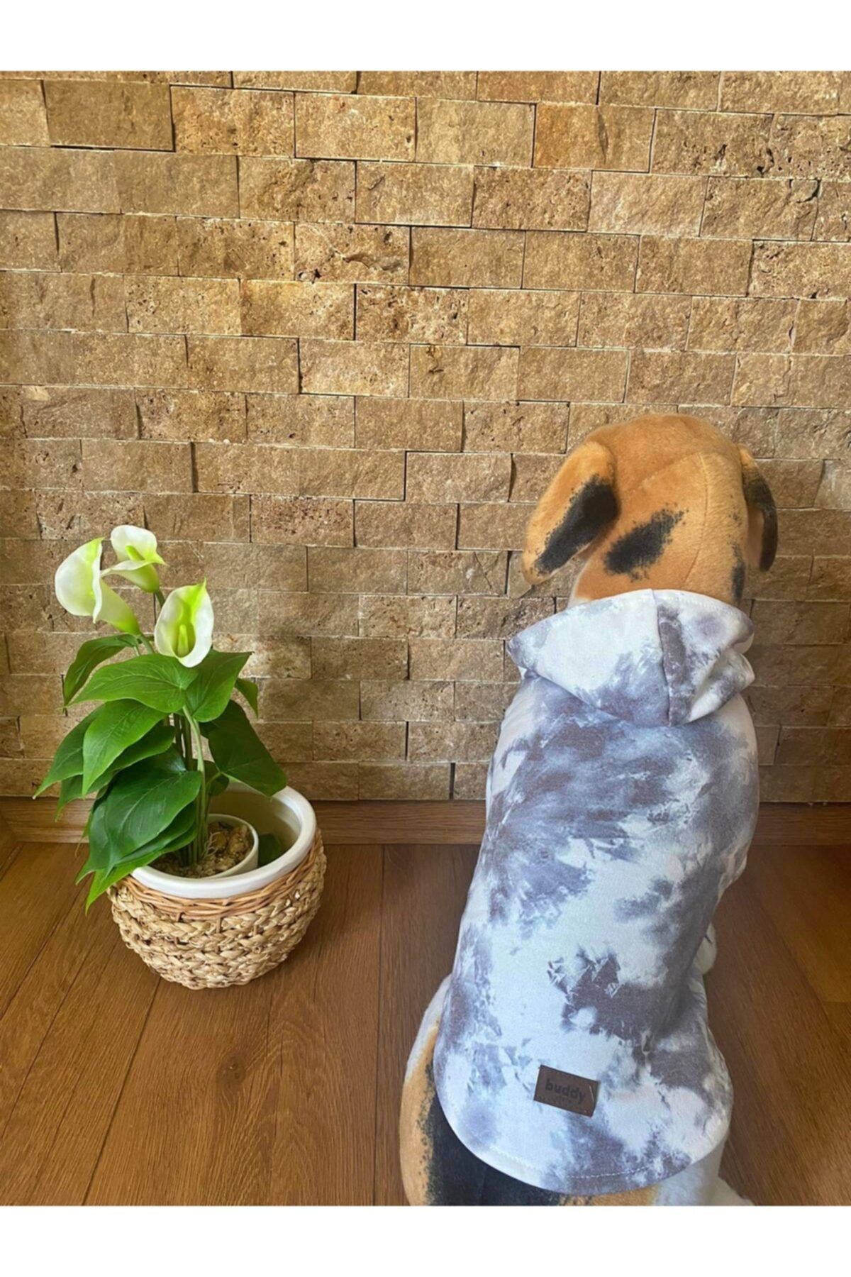 Buddy Store Kedi Köpek Kıyafeti & Elbisesi Kapüşonlu Sweat Model Batik