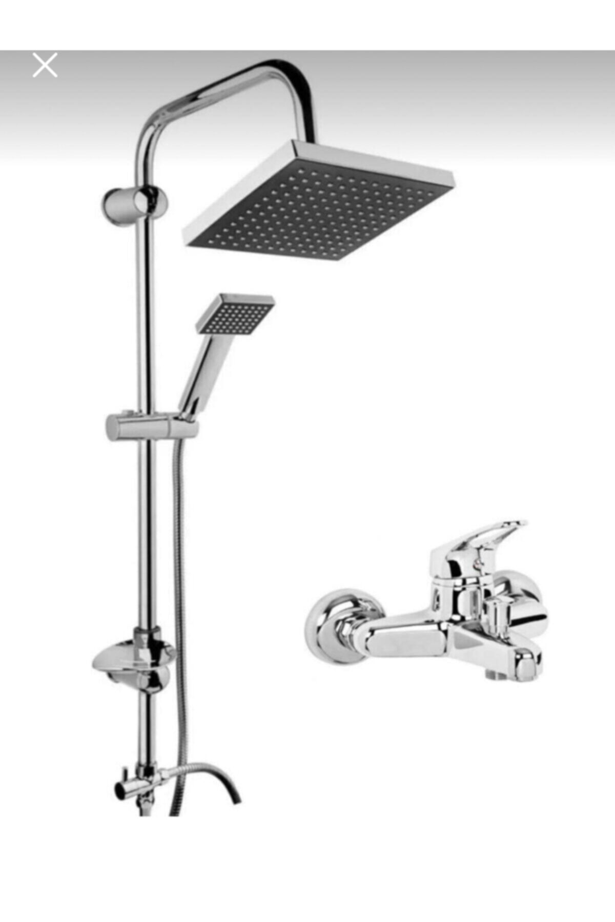 KCA ARMATÜR Banyo Bataryası Çeşmesi Krom Robot Duş Seti