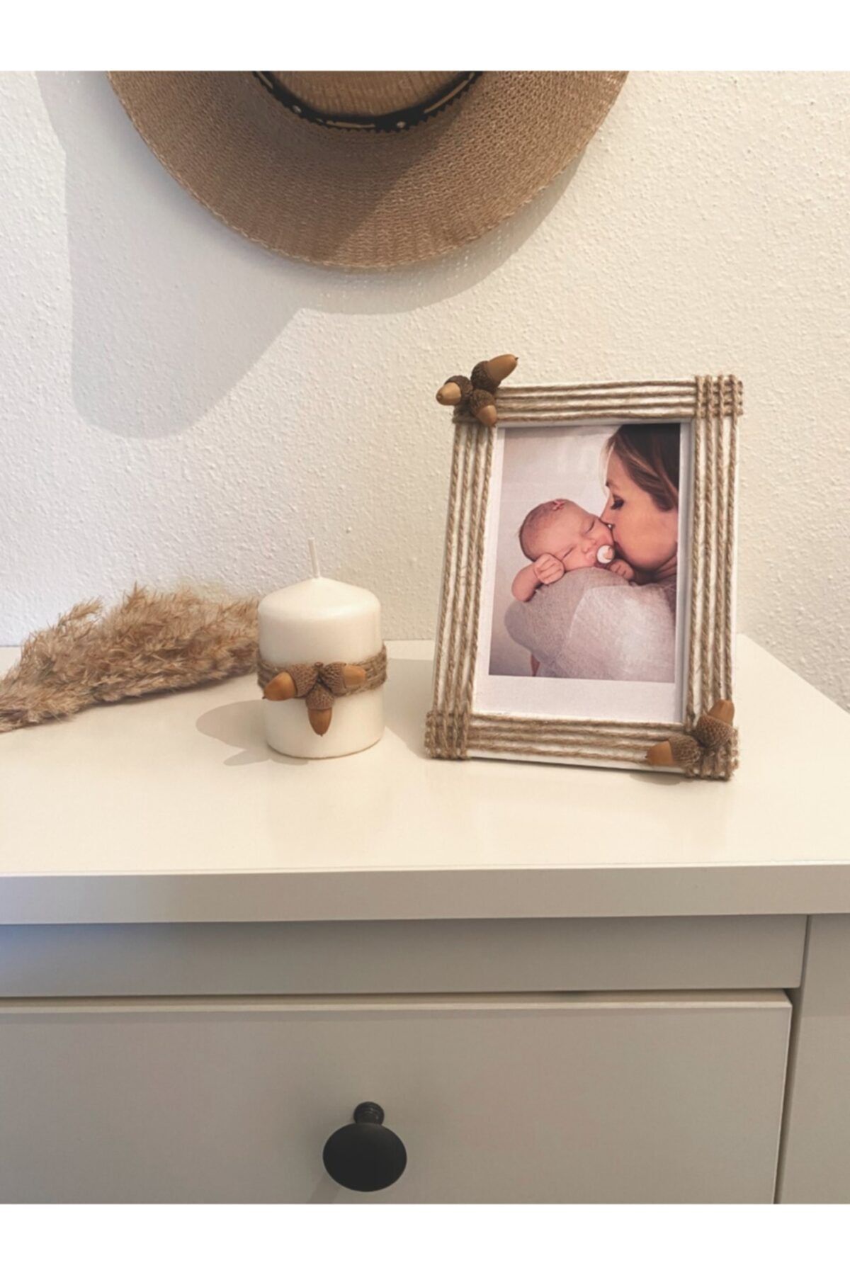 Veneris Home Mum Ve Fotoğraf Çerçevesi Yatay Ve Dikey Palamut Çerçeve