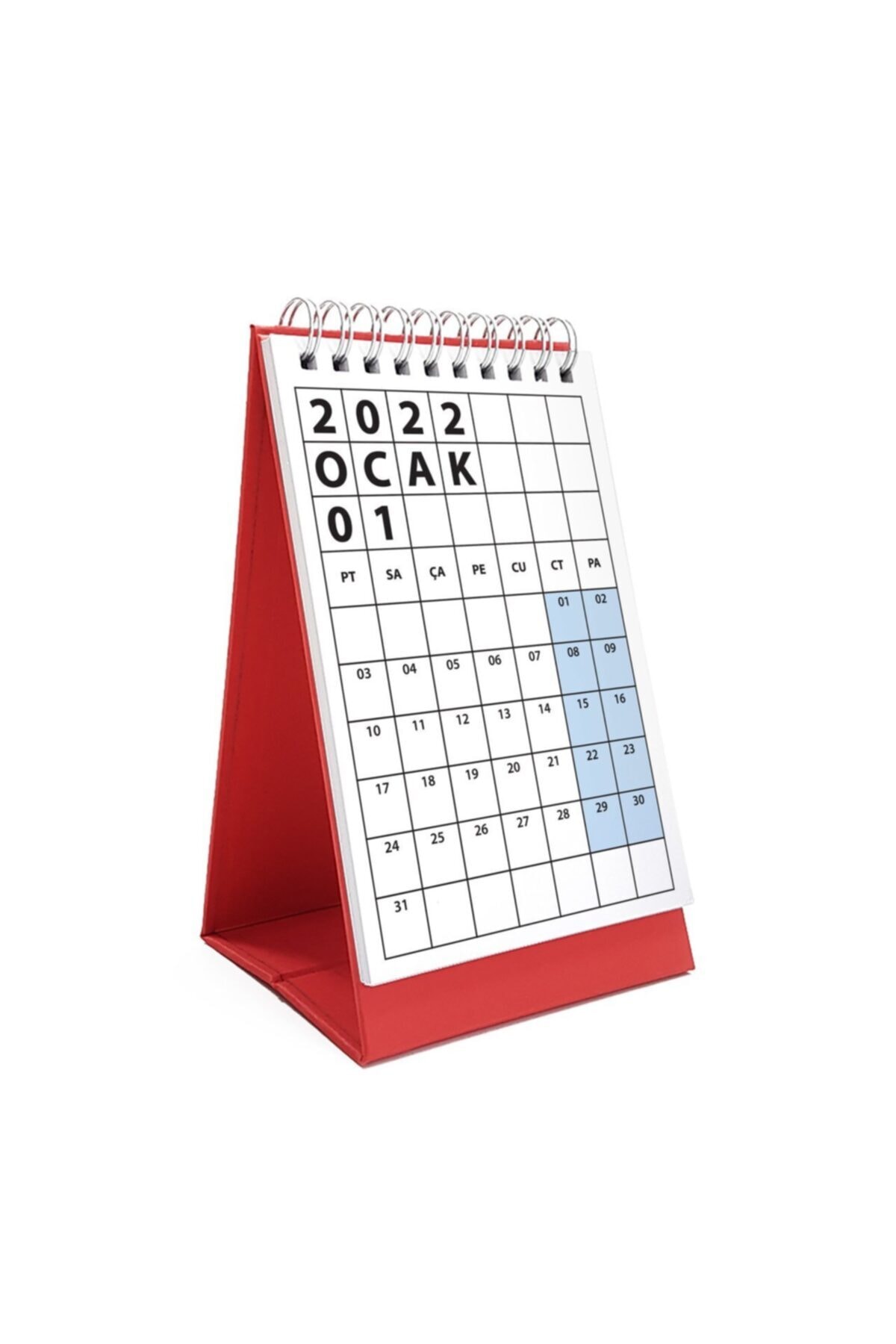 bi'aldım 2022 Masa Takvimi Kırmızı
