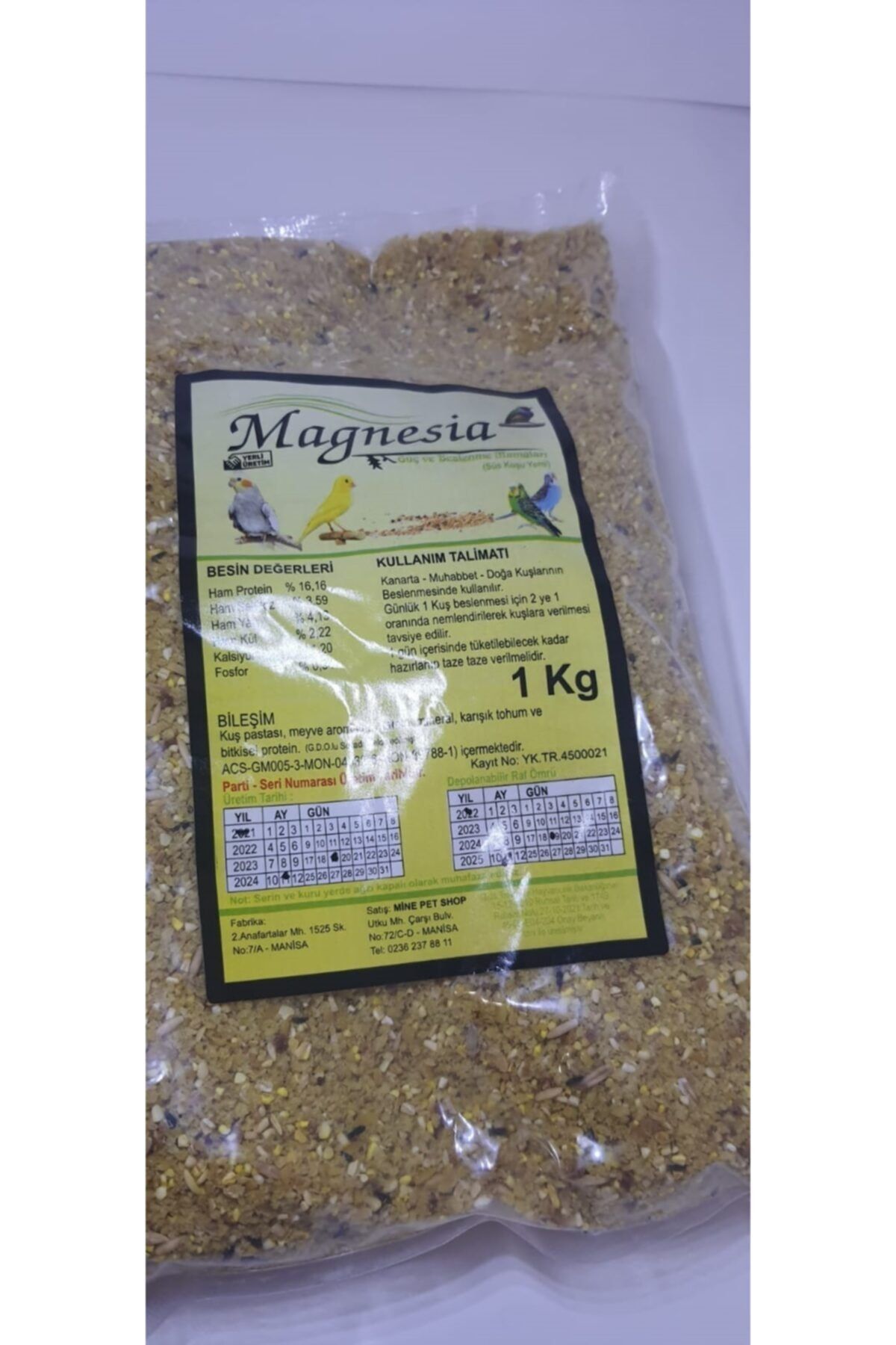 MAGNESİA Kuş Maması
