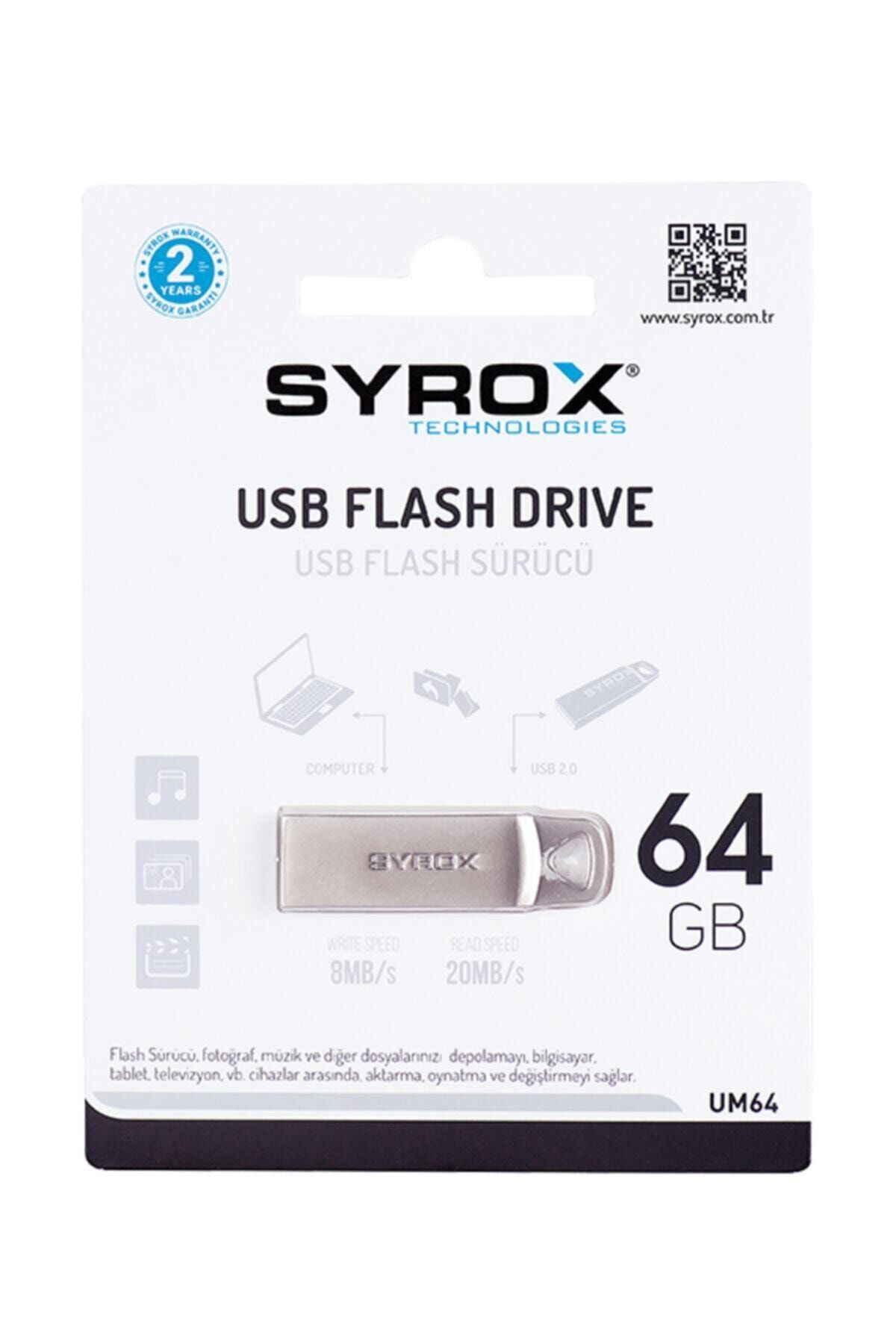 Syrox 64 Gb Usb Metal Flash Bellek