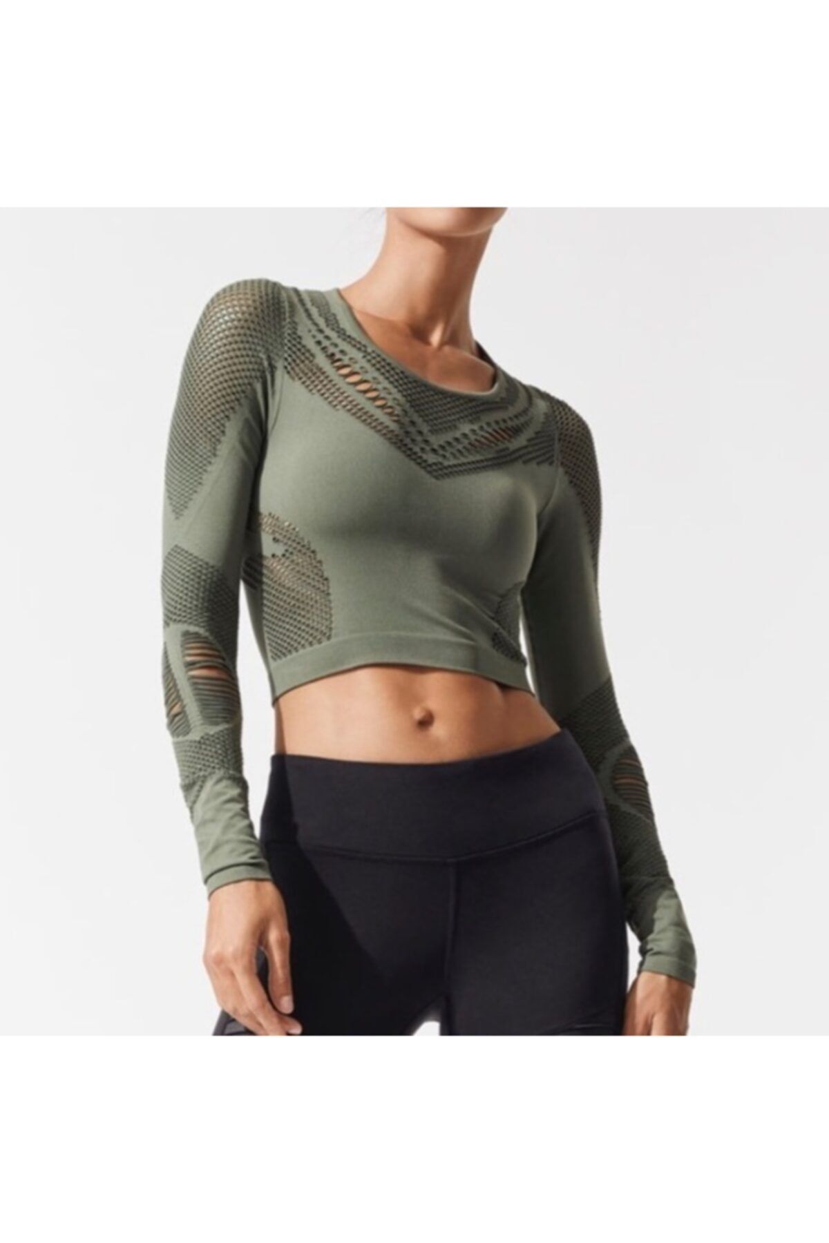 Alo Yoga Uzun Kollu Crop Top