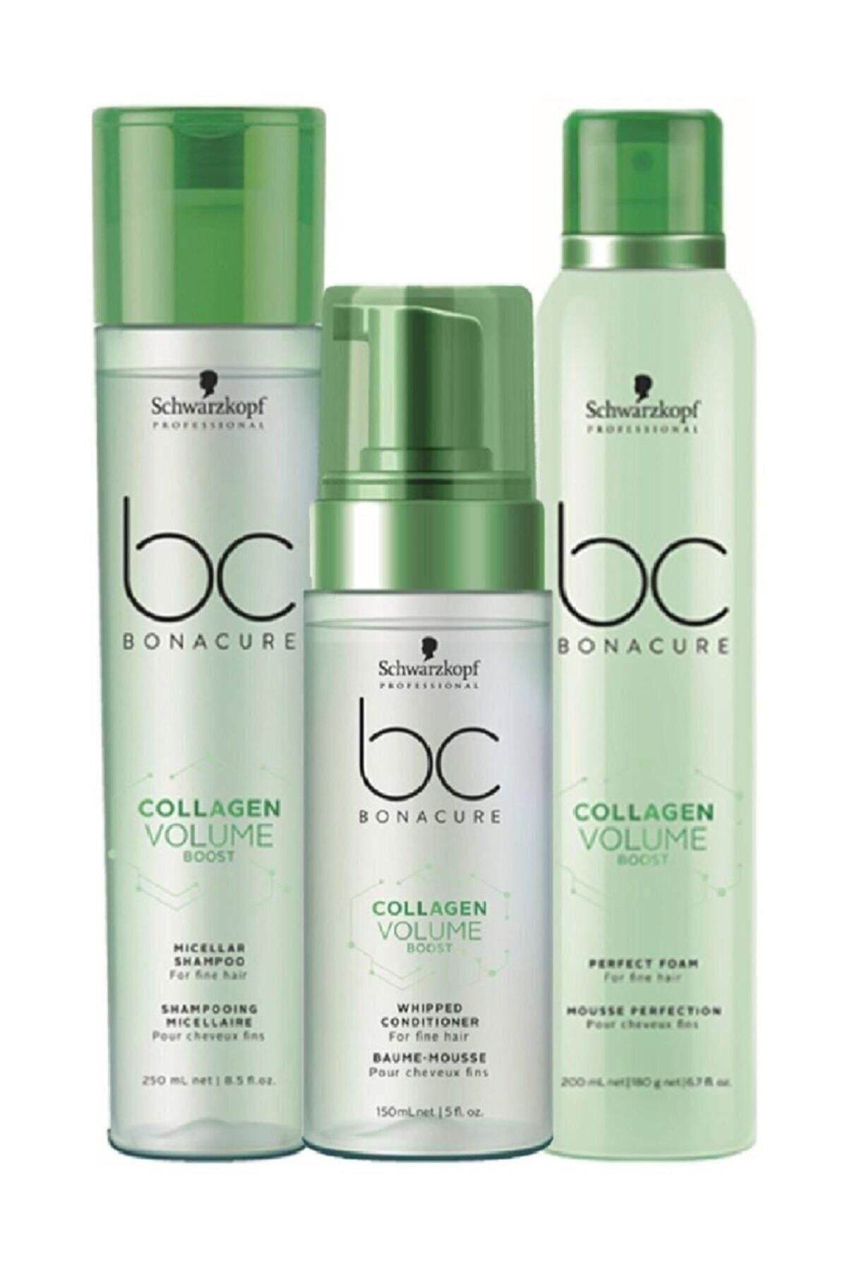 Bonacure Güzellik Dünyası Collagen Hacim Yükleme Micellar Bc Şampuan+krem+maske 3`lü Set