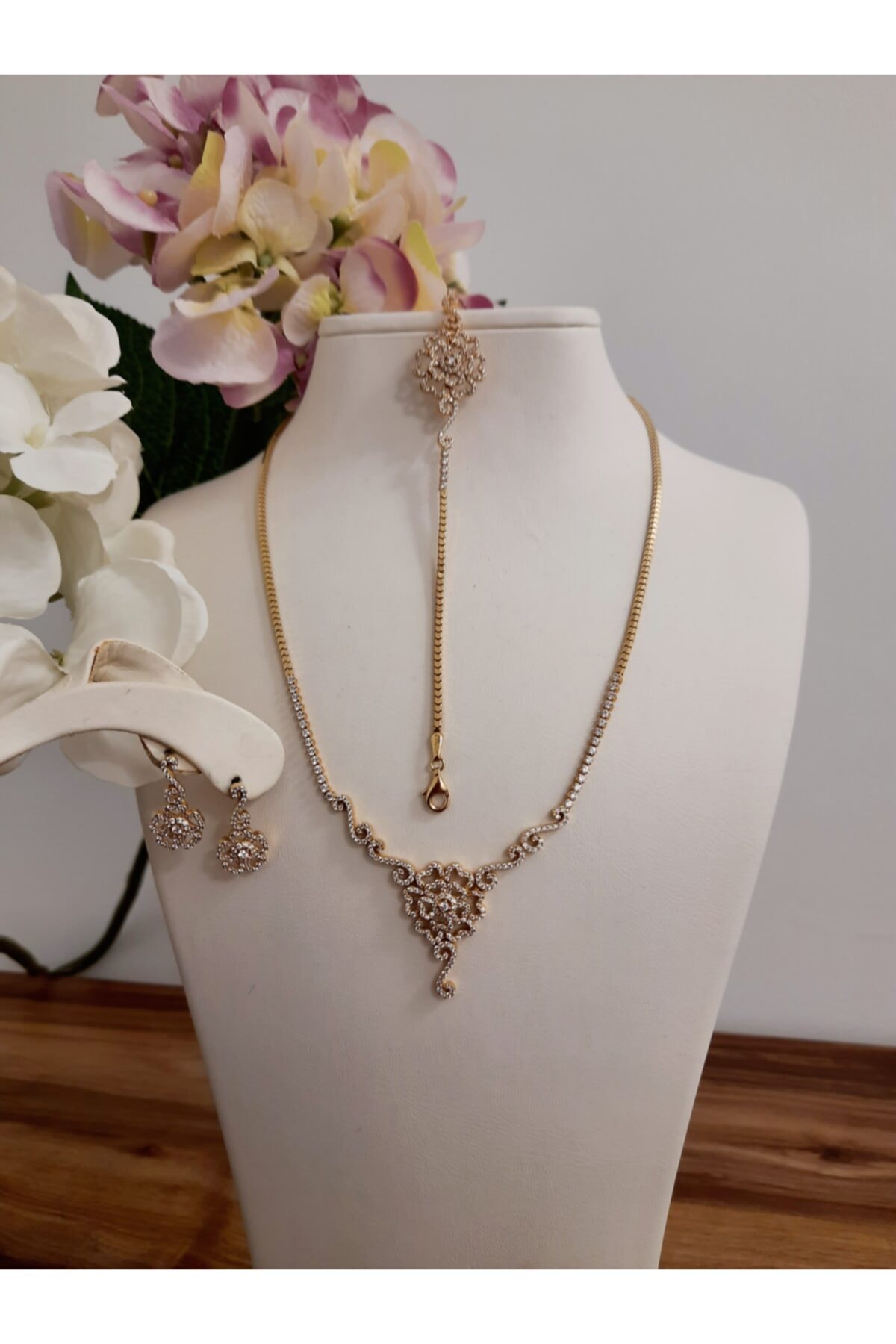 Altınalsak 14 Ayar Taşlı Set Takımı