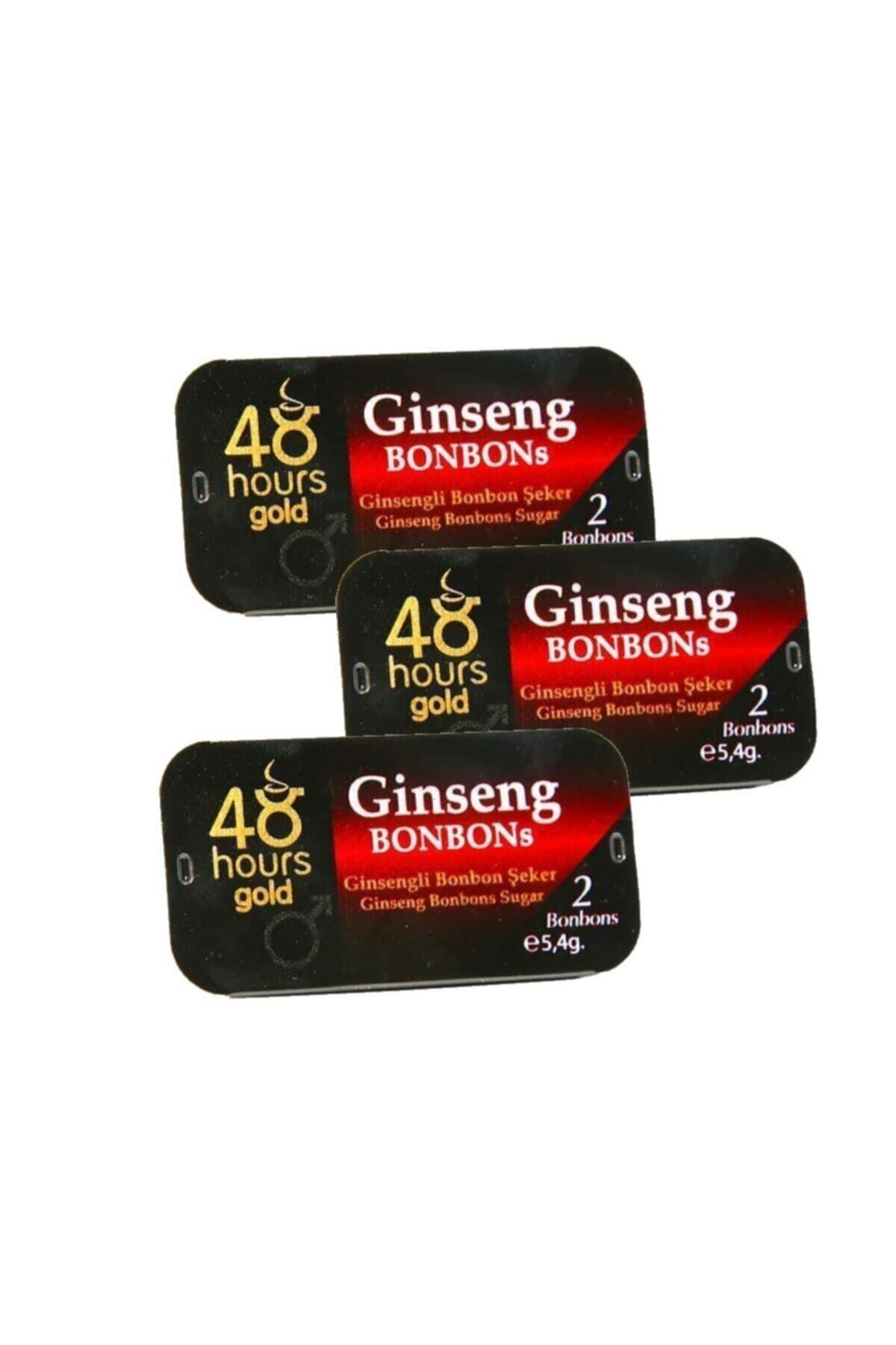 48 hours 3 Adet Gold Ginseng Bonbon Şeker (metal Kutuda 2'şer Adet)