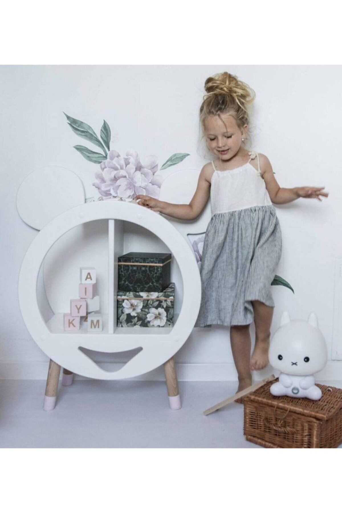 SANALAL Montessori Kitaplık Çocuk Odası Dolap Kitaplık Eğlenceli Kitaplık Dolap