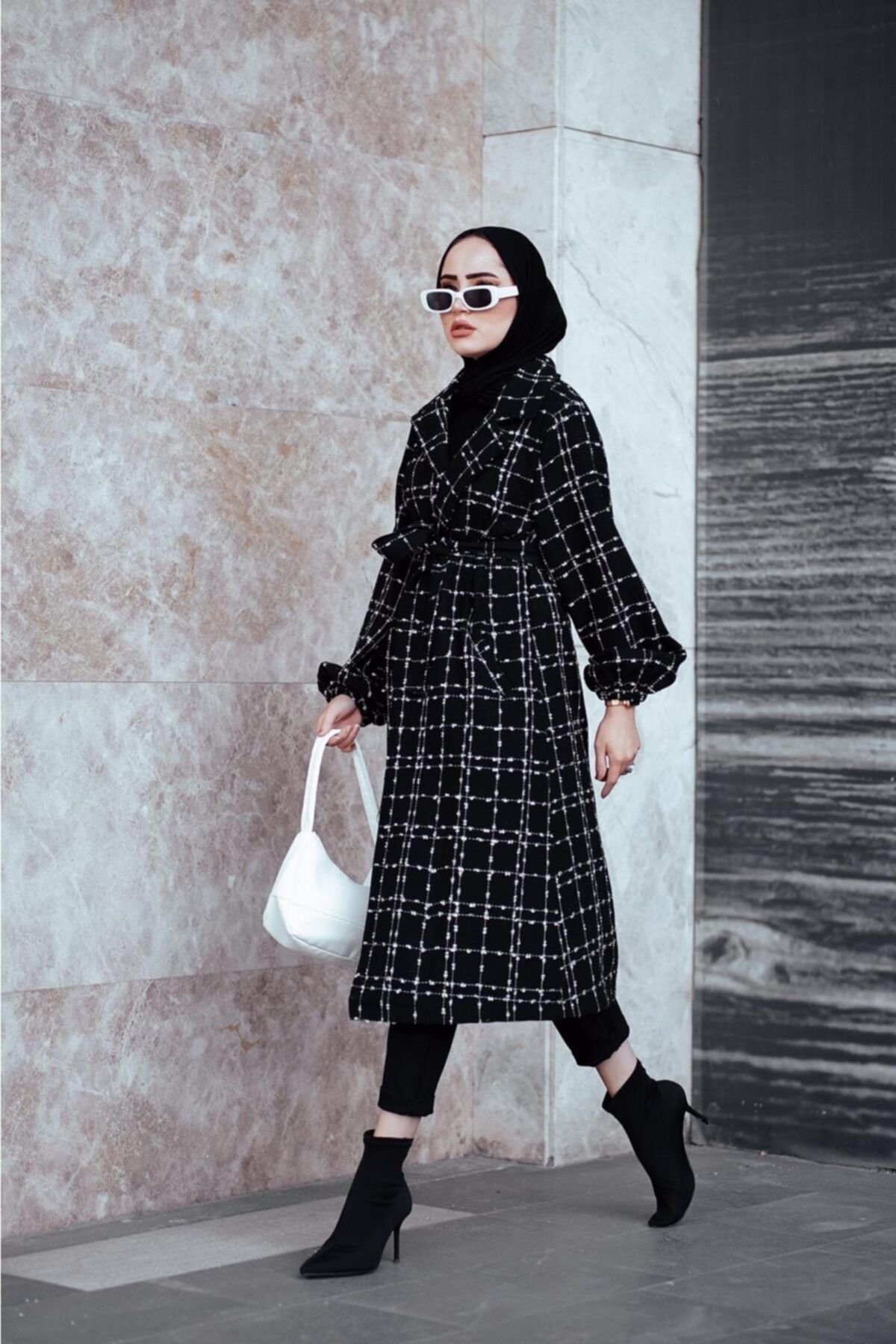 MODAMEVA Moda Meva Siyah Tüvit Kap