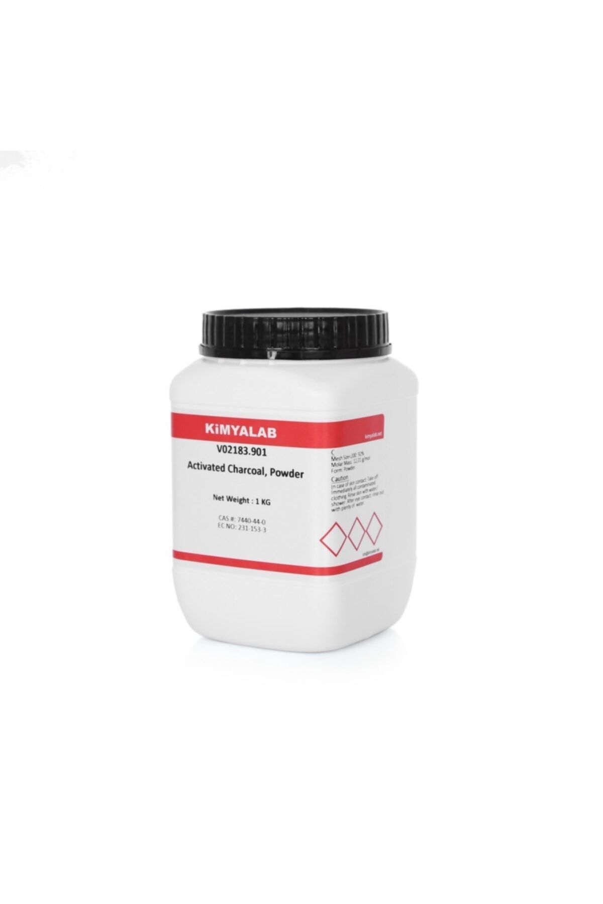 KimyaLab Aktif Karbon - Toz - 1kg - Activated Charcoal - Activated Carbon Powder