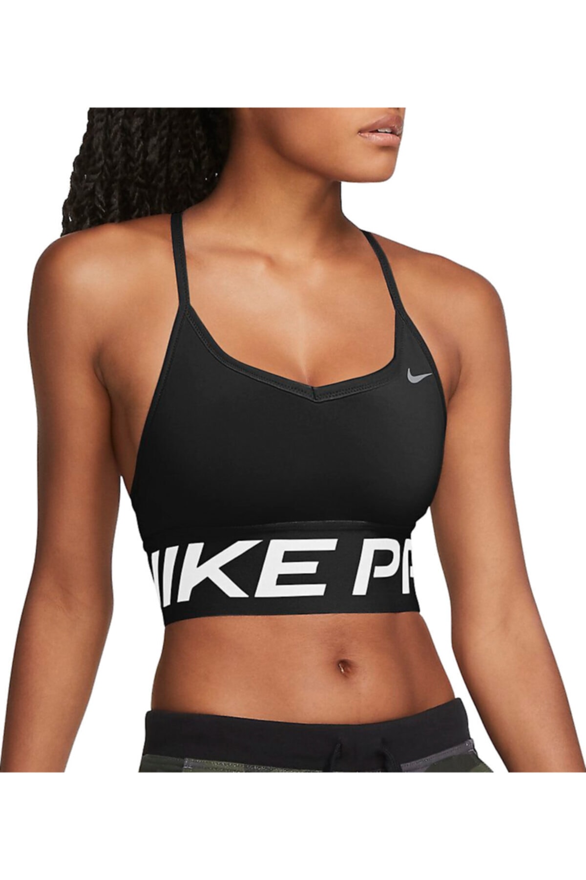 Nike Pro Indy Light-support Sports Kadın Büstiyer - Siyah