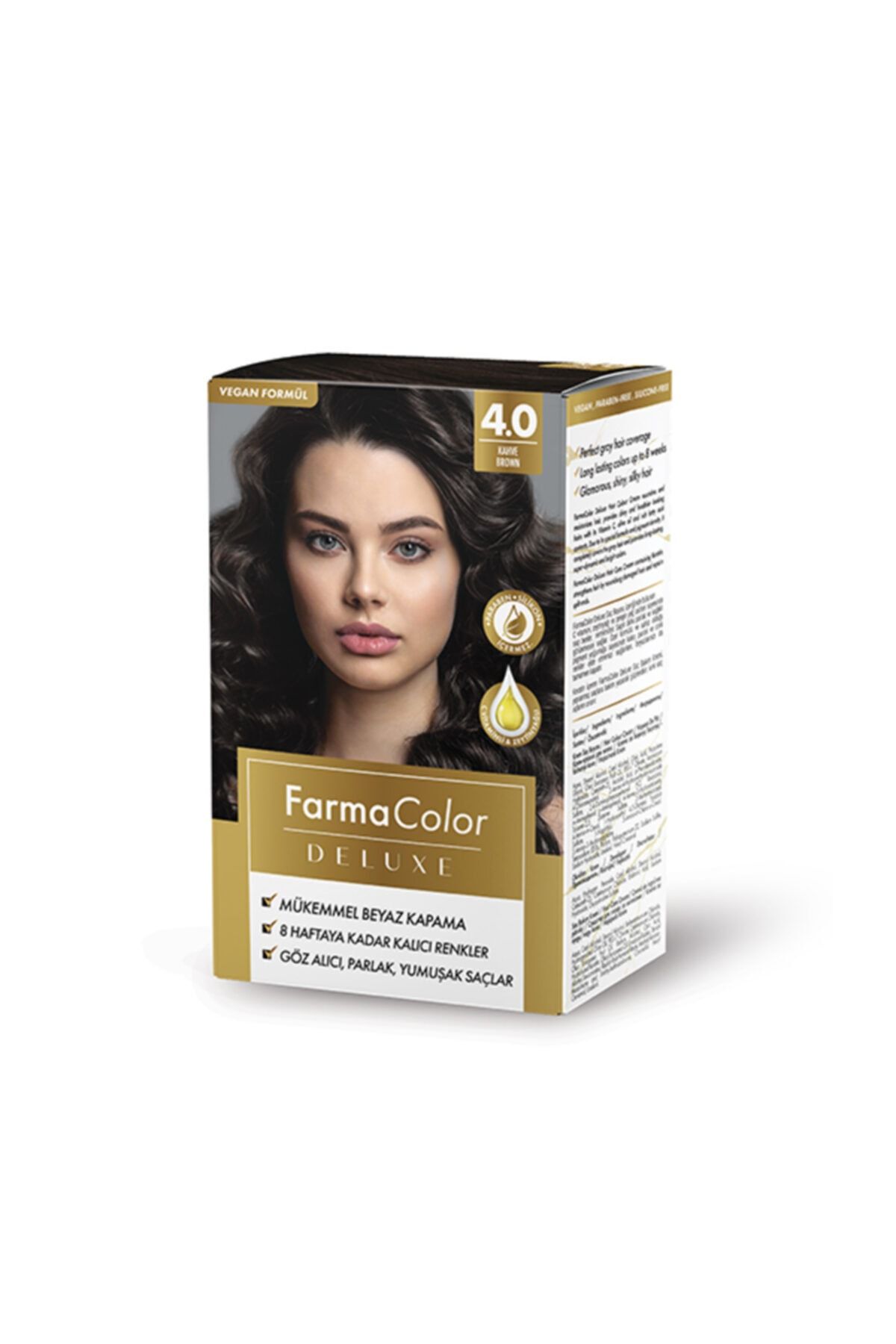 Farmasi Farmacolor Deluxe Saç Boyası Kahve 4.0
