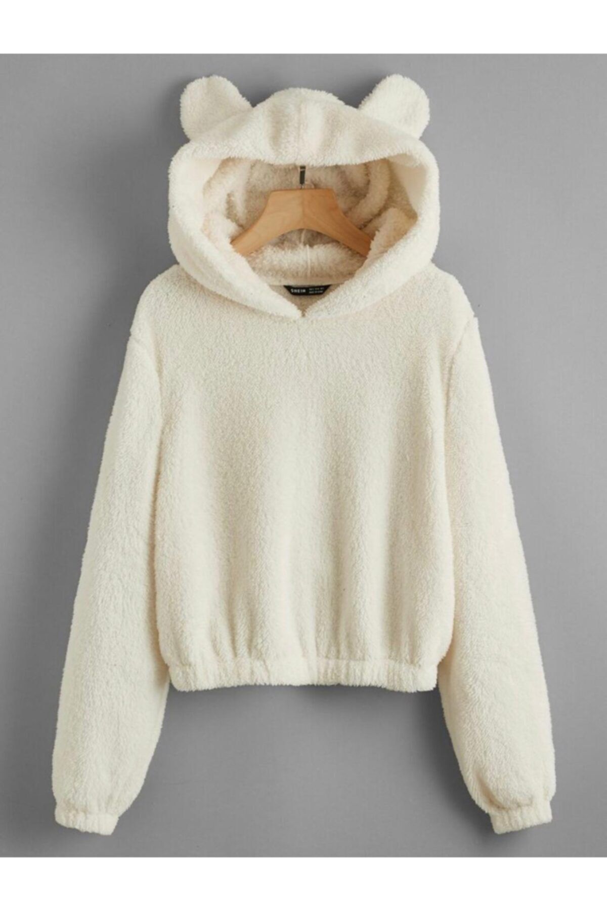 AHTAPOTMODA Ahtapot Ayı Kulaklı Peluş Beyaz