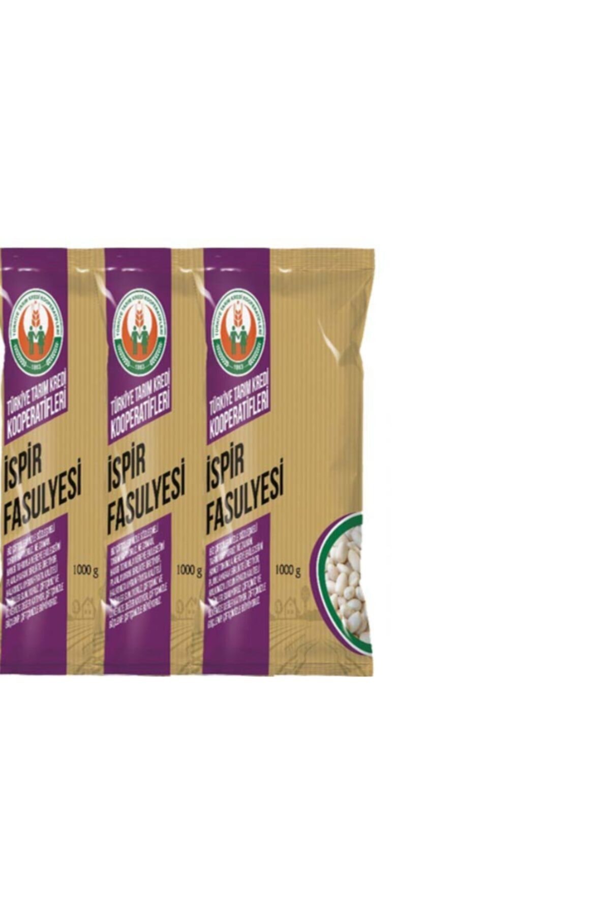 Tarım Kredi Birlik Ispir Fasulye 1 Kg X3 Adet
