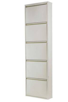 Alv-1005 Metal Ayakkabılık Krem 5'li Image 0