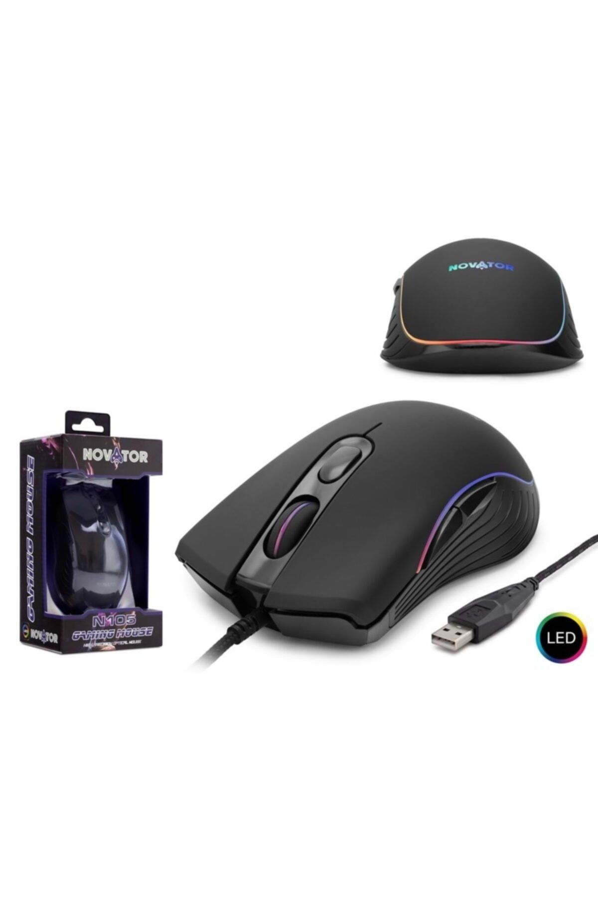 Tk Tech N105 Mouse Kablolu Oyun Usb Ledli 2000 Dpı
