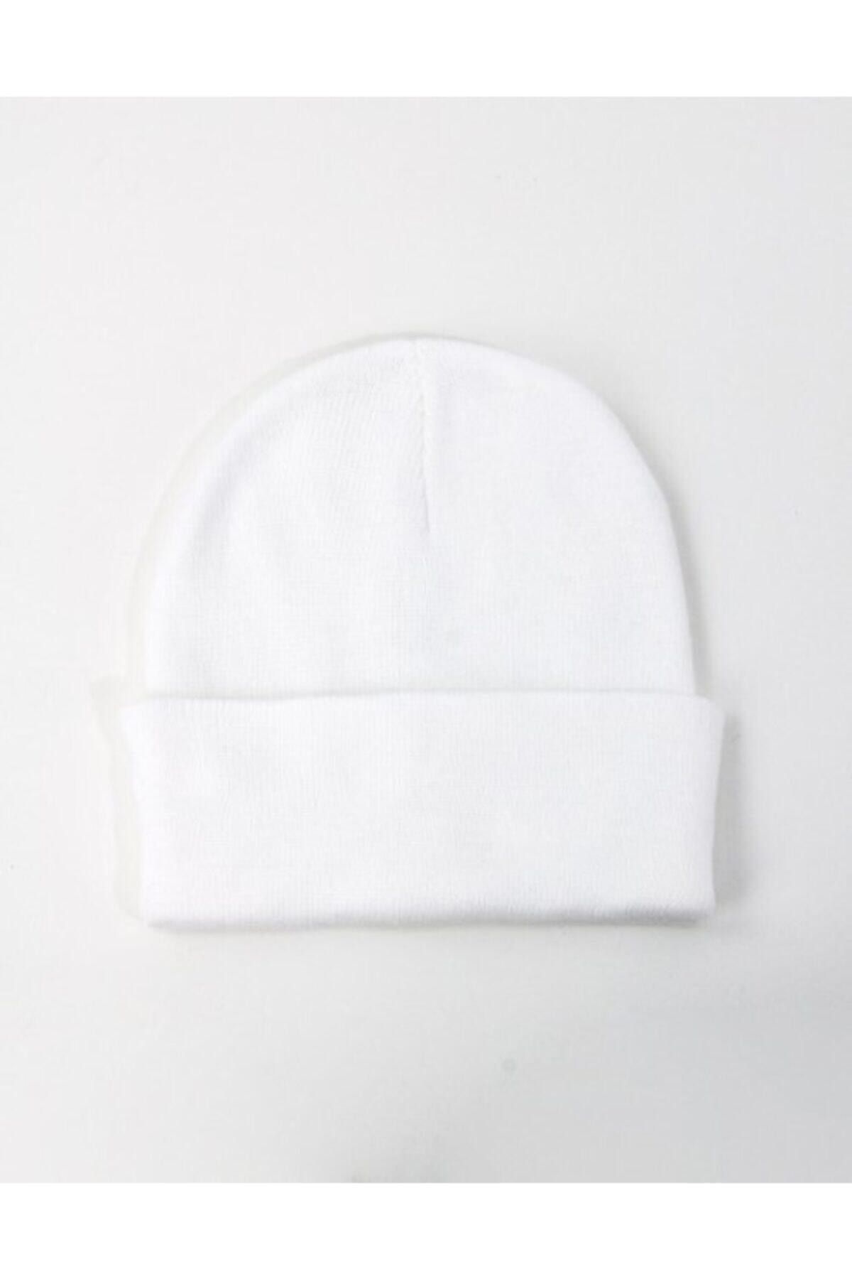 Mathilda Aksesuar Unisex Basic Bere Beyaz