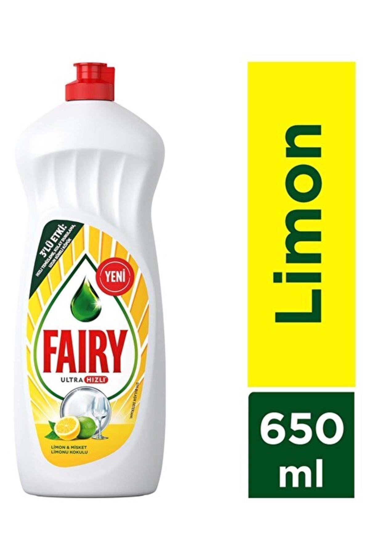 Fairy 650 ml Sıvı Bulaşık Deterjanı Limon