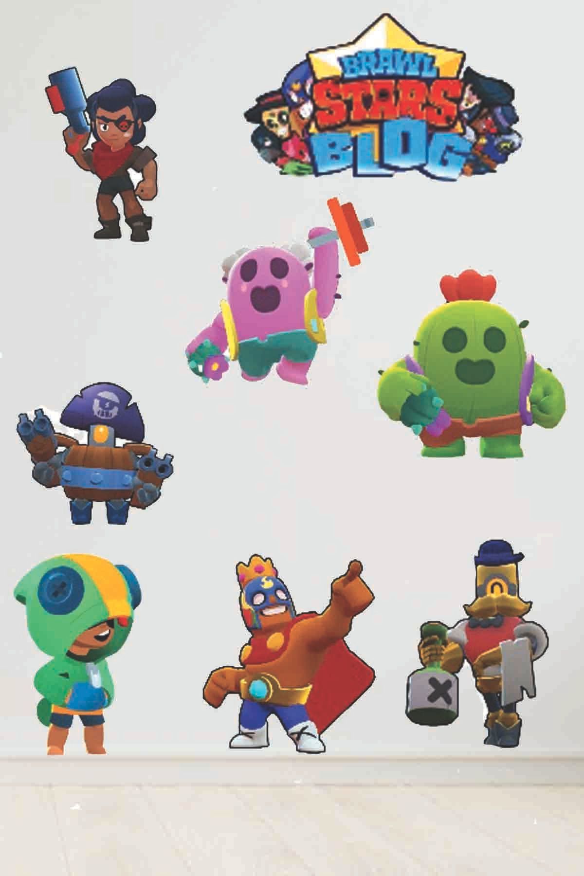 Sepet Yıldızı Brawl Stars Çocuk Odası Duvar Sticker Seti