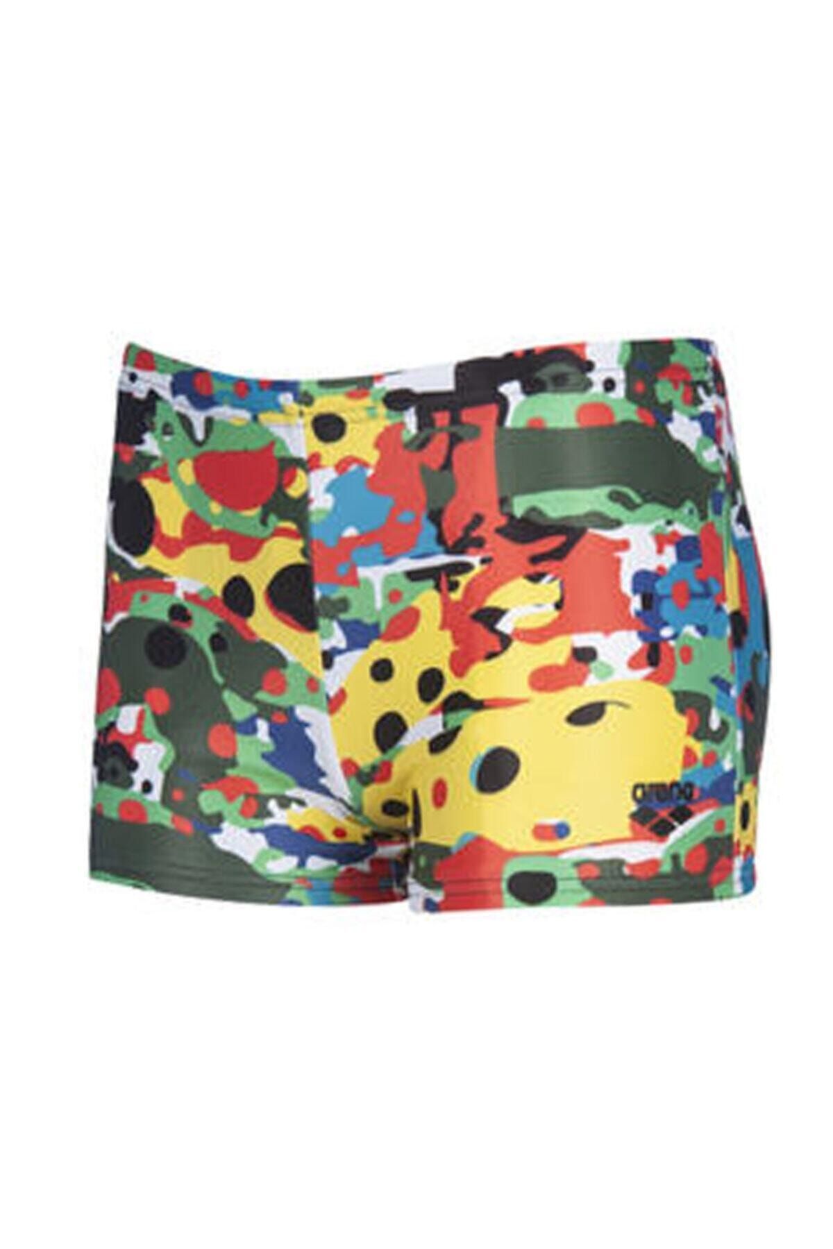 ARENA B Camouflage Jr Short Çocuk Çok Renkli Yüzücü Mayosu 002952500