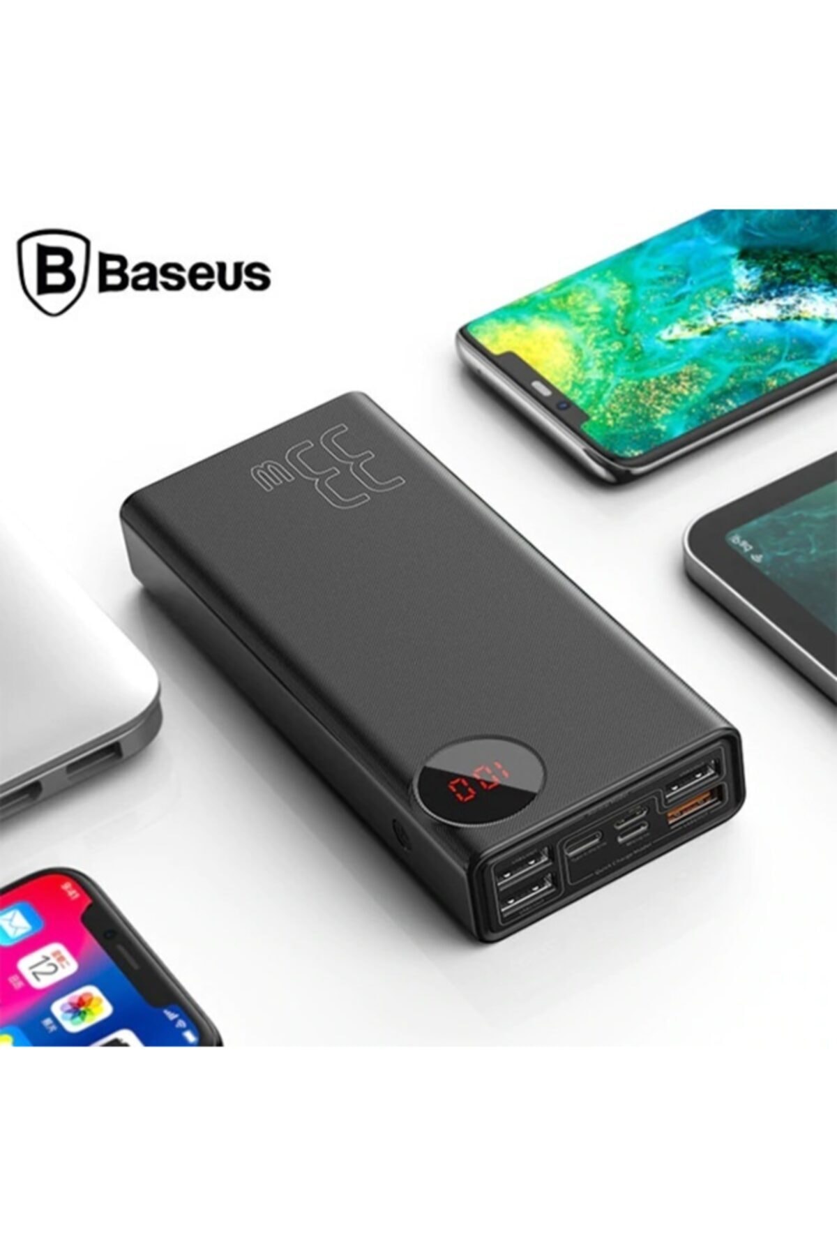 Maf Aksesuar 33w (pd3.0+qc3.0) 30000mah Powerbank Dijital Göstergeli