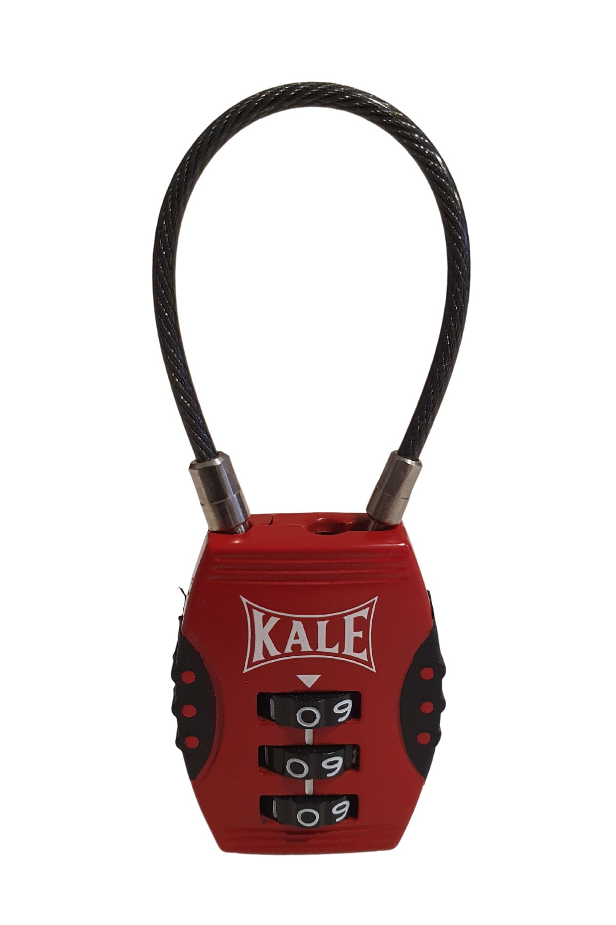 Kale Kilit Kale Şifreli Asma Kilit 3 Basamaklı Şifreleme-kırmızı