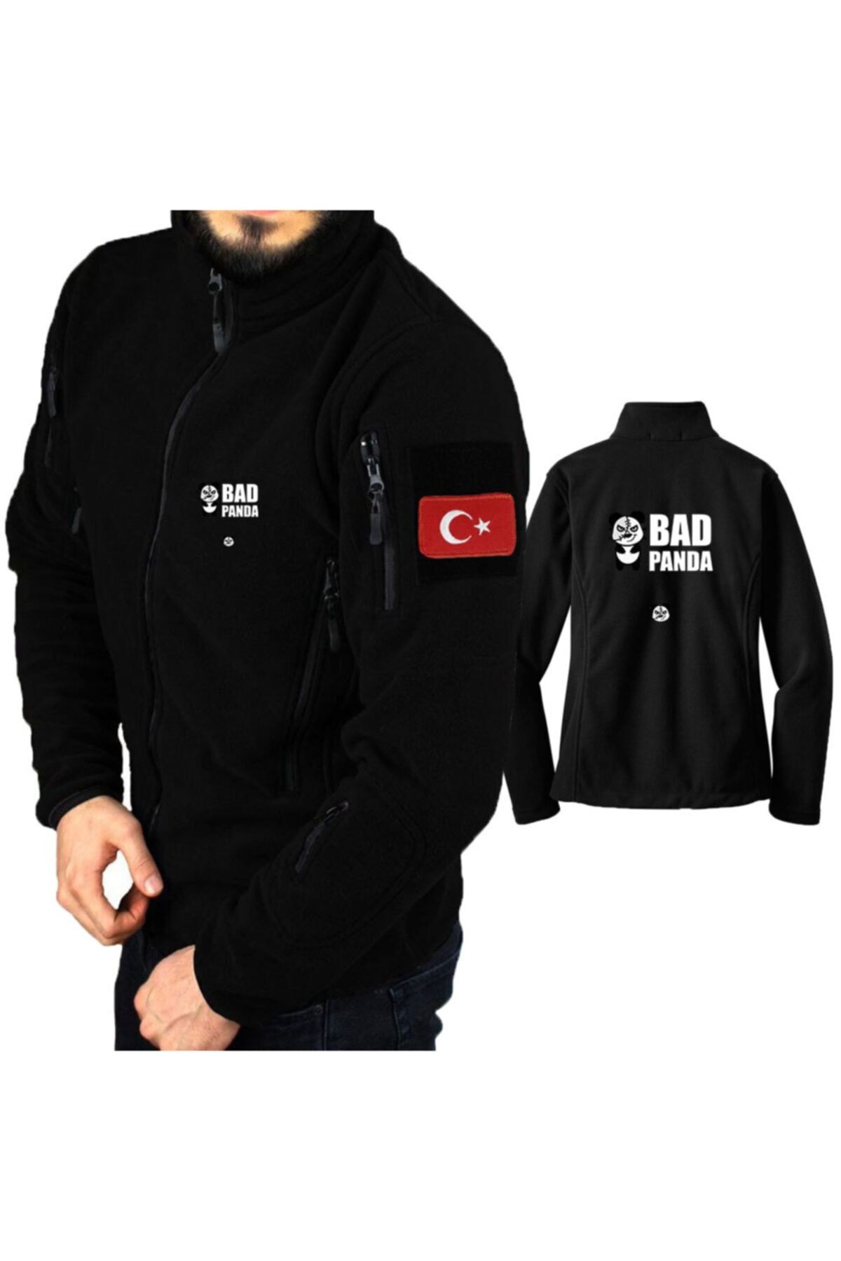 astak Bad Panda Askeri Taktik Polar /mont Peç'li Bll851