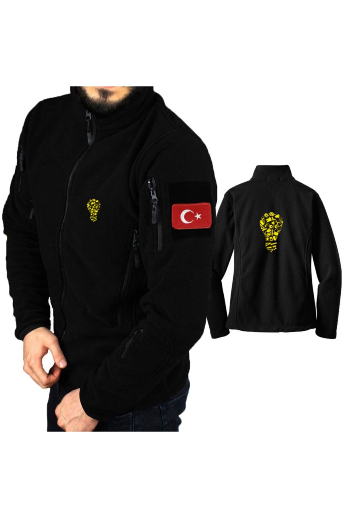 astak Ampül Askeri Taktik Polar /mont Peç'li Bll1002