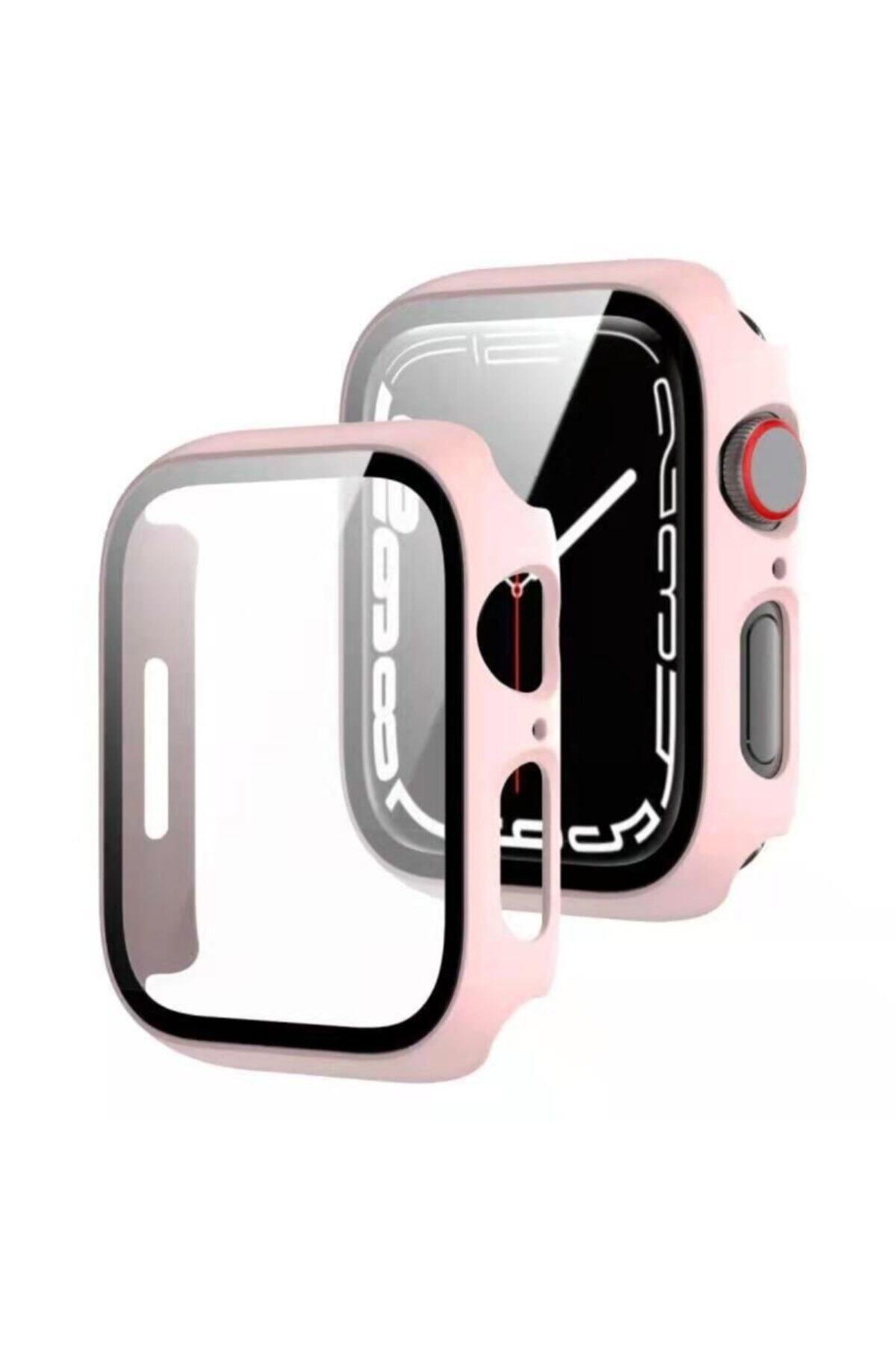 Ekoodukkan Apple Watch Seri 7 41mm Uyumlu Watch Gard Ekran Koruyucu 360 Koruma