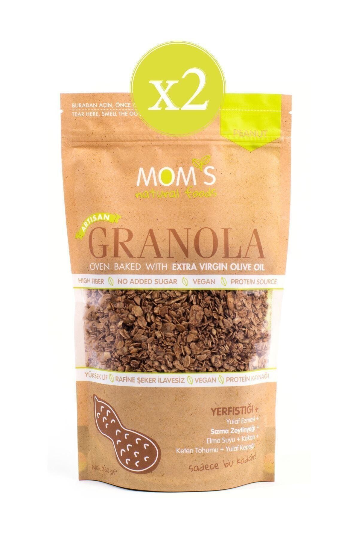 Mom's Natural Foods 2'li Yer Fıstıklı Granola 360 gr
