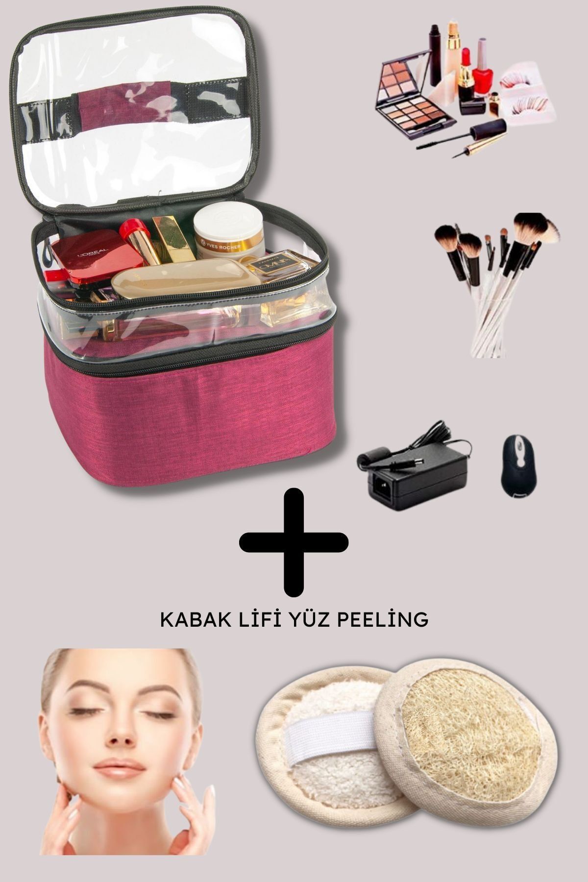 Ankaflex Makyaj Organizeri Çantası Makyaj Çantası Seyehat Makyaj Çantası