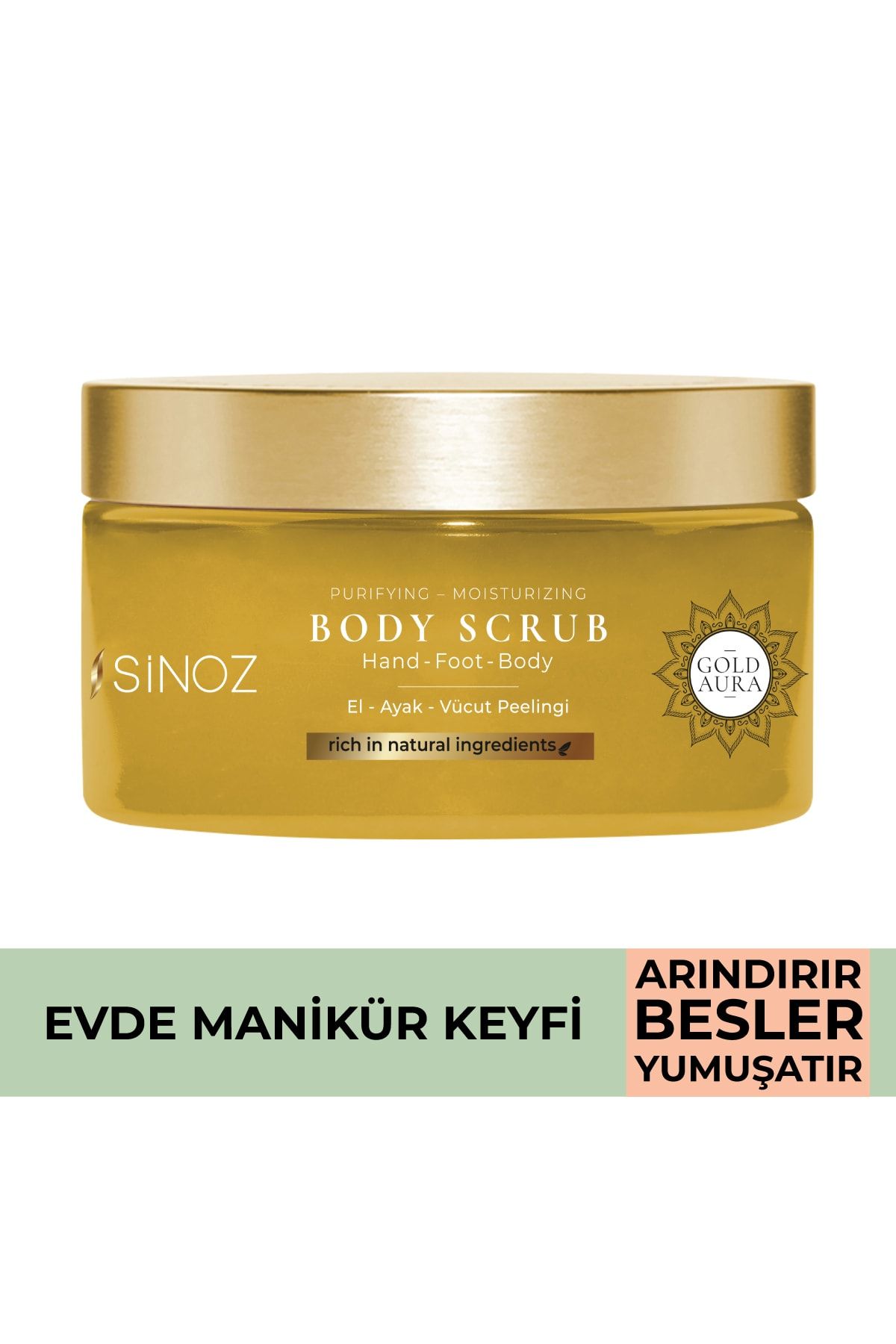 SİNOZ Gold Aura El Ayak Vücut Peelingi 250 ml