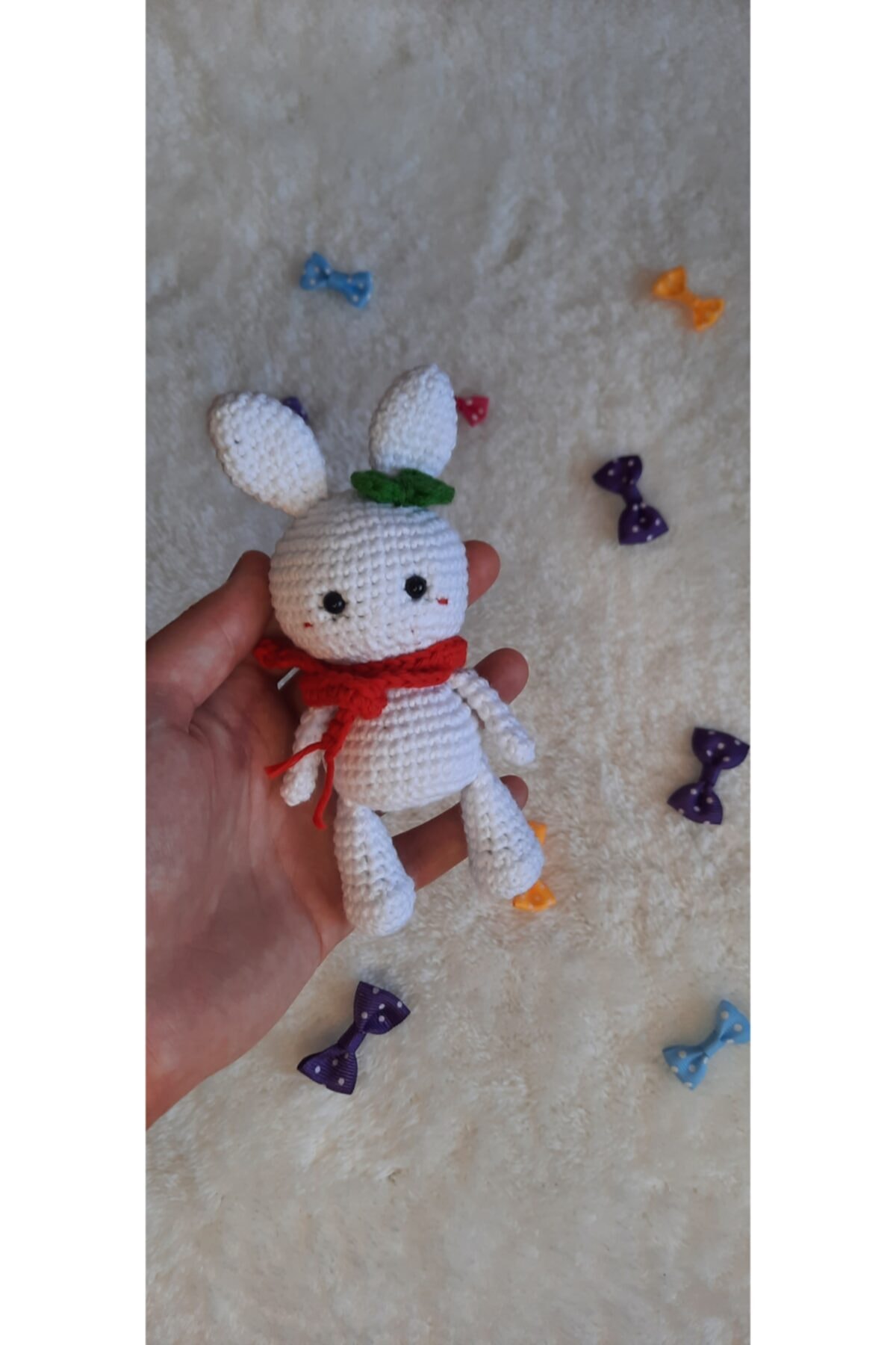 AngelKids's El Örgüsü Sevimli Amigurumi Minik Tavşan