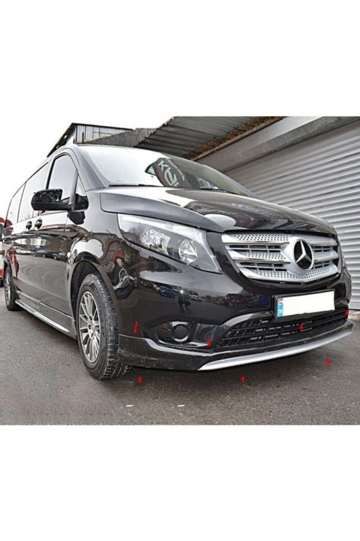 BoostZone Mercedes Vito 2015+ Ön Tampon Eki - Fiber