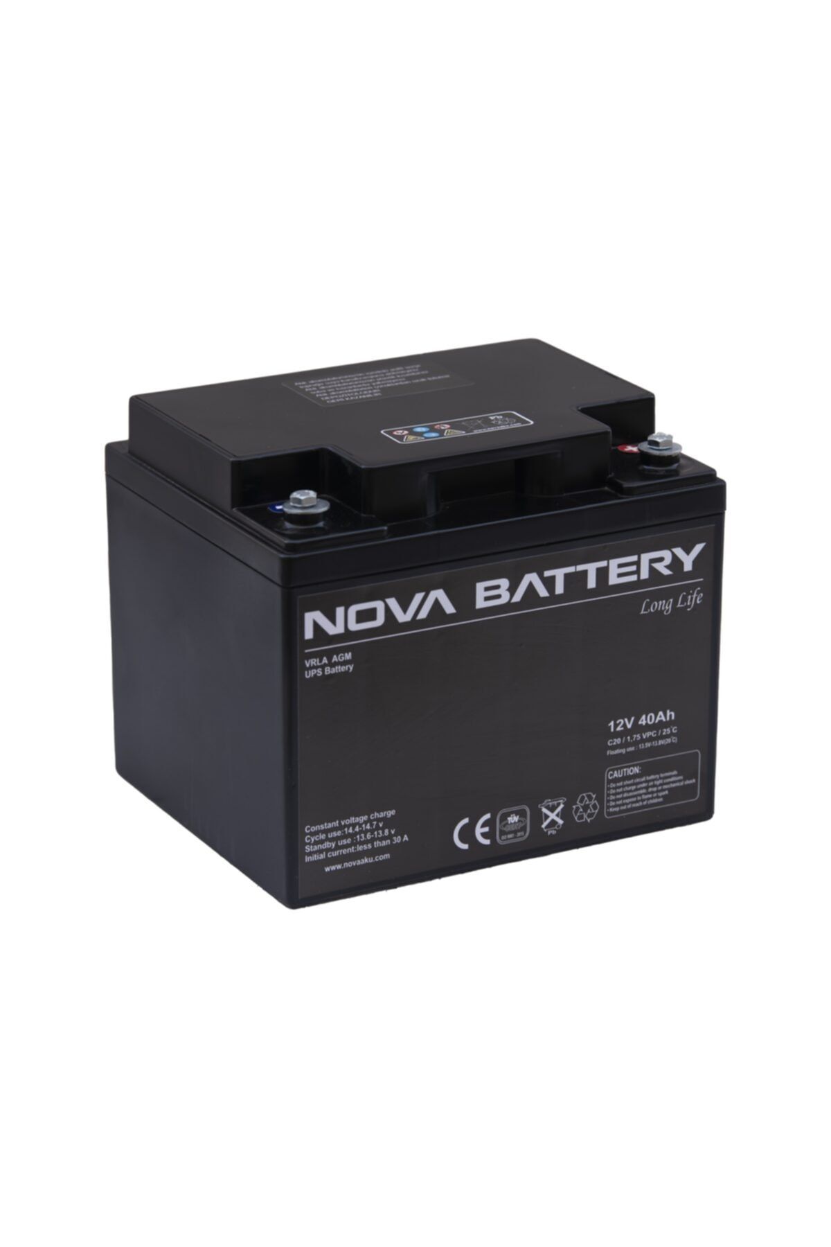 Nova Akü 12v 40 Ah Amper Kuru  Akü