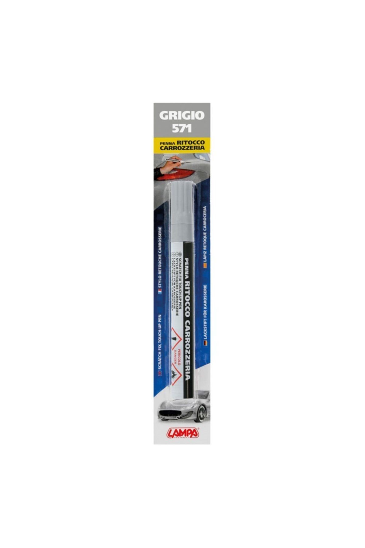 Lampa Alfa Romeo 147 Için 603/b Gri Rötuş Kalemi Made In Italy