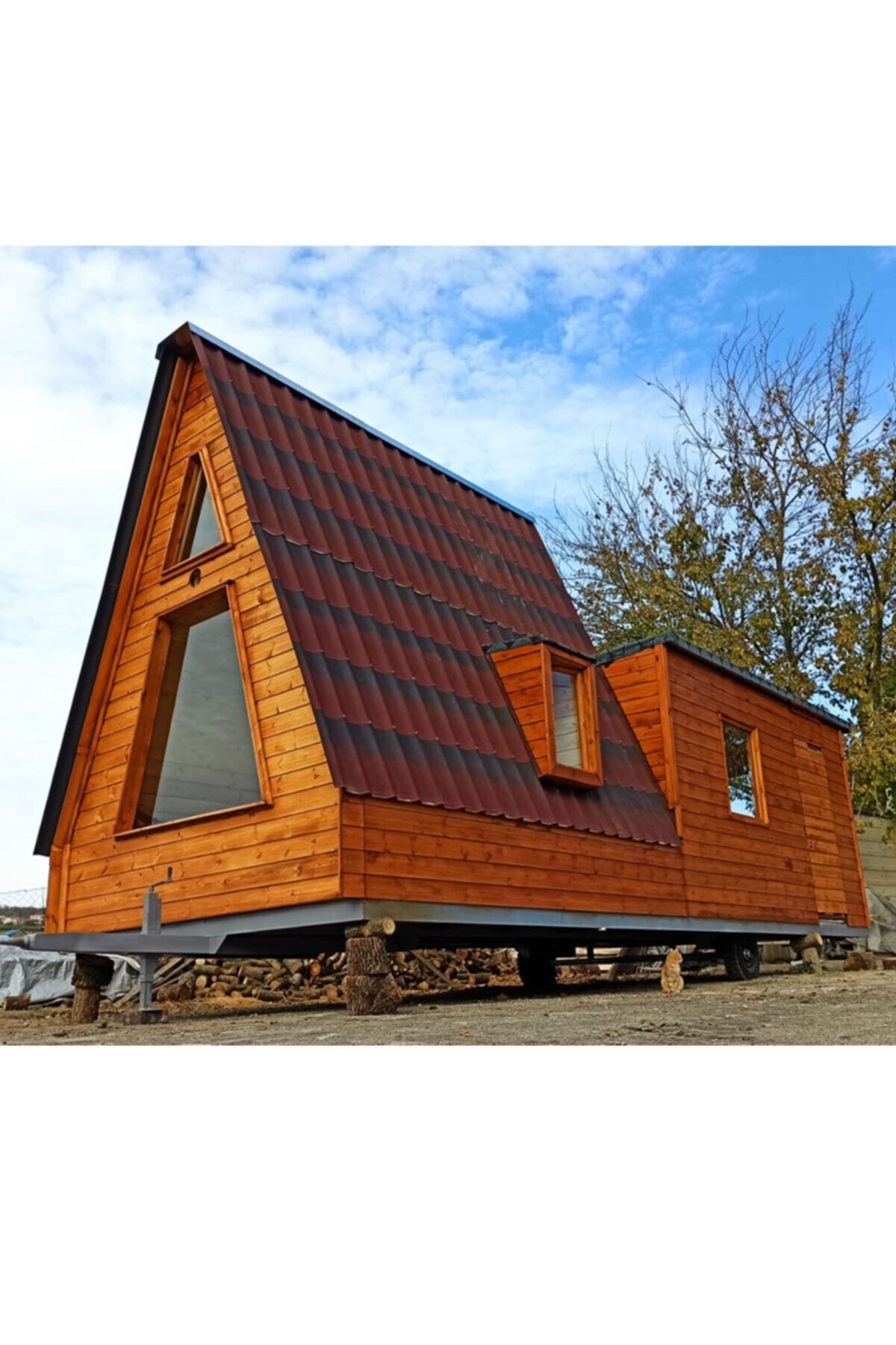 HARMONİ FASHİON Submarine 44 Tiny House Taşınabilir Ağaç Ev
