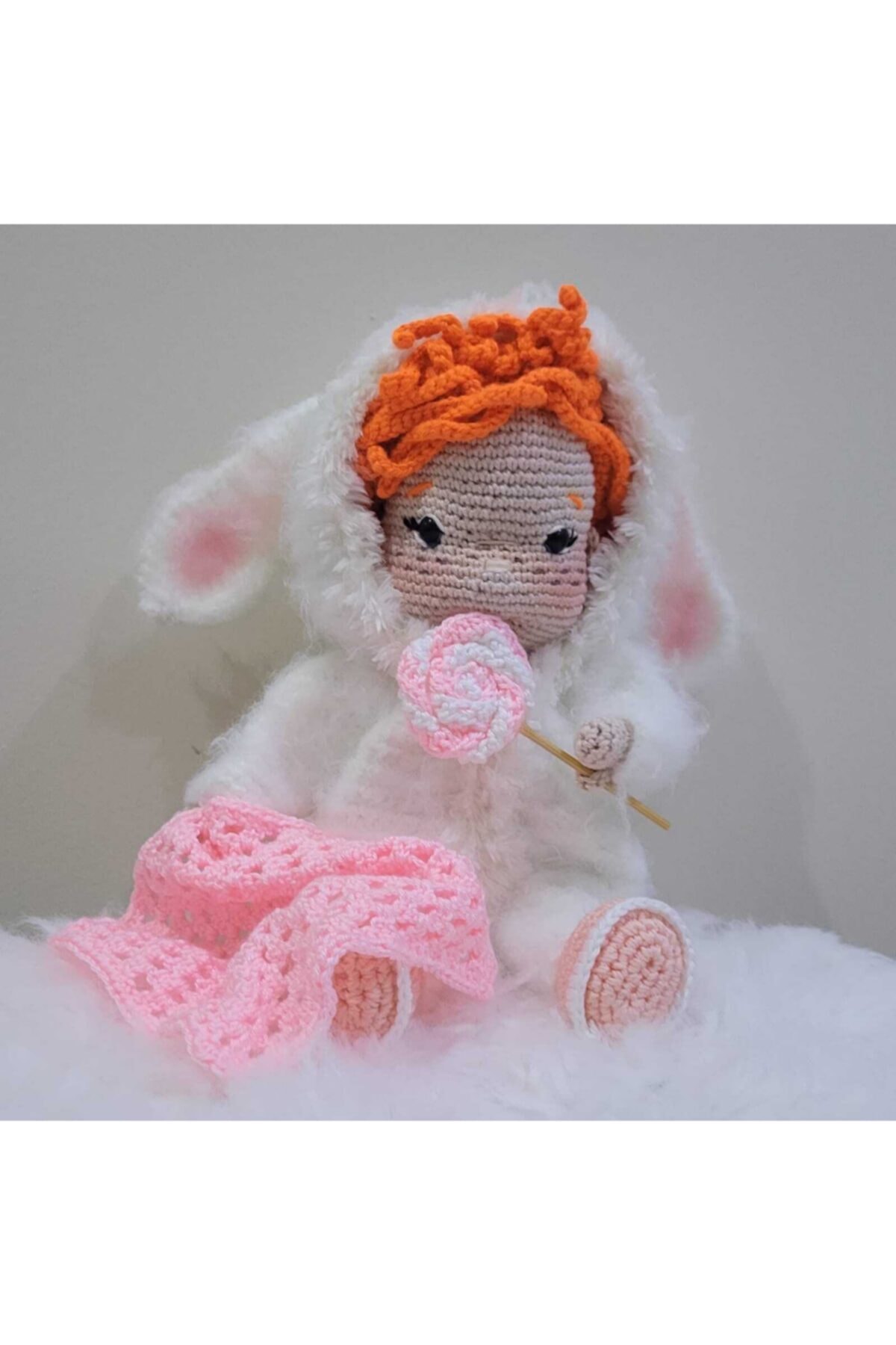 AKSA TİCARET Tiby Organik Oyuncak Amigurumi Bebek