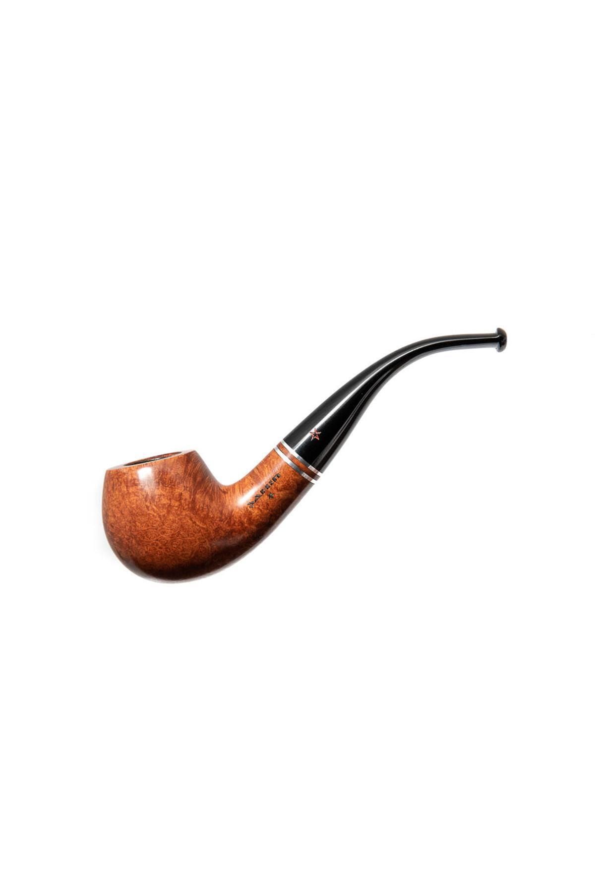 Şahin Kırmızı Yıldız 237034 9mm. Filtreli Ebonit Saplı Pipo