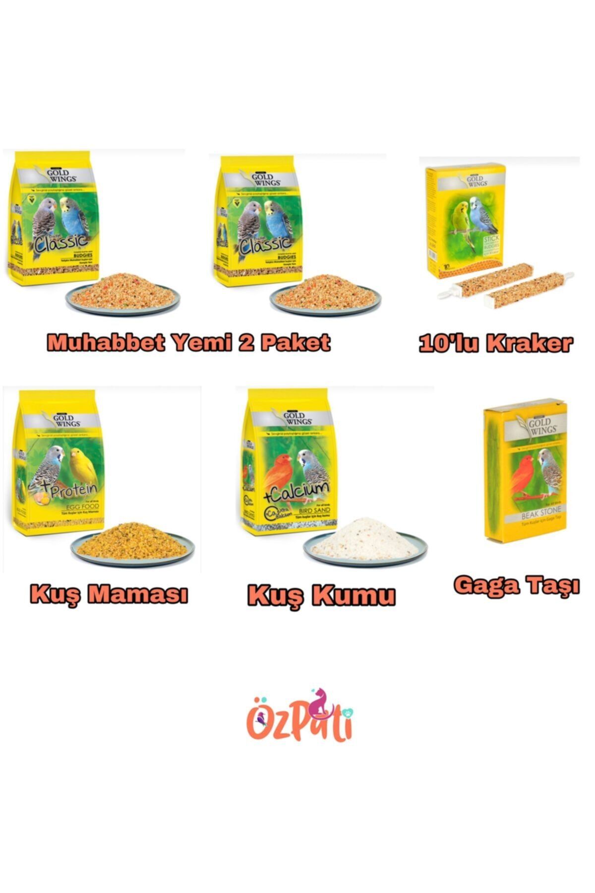 Gold Wing S Muhabbet Yem Seti 6 Lı