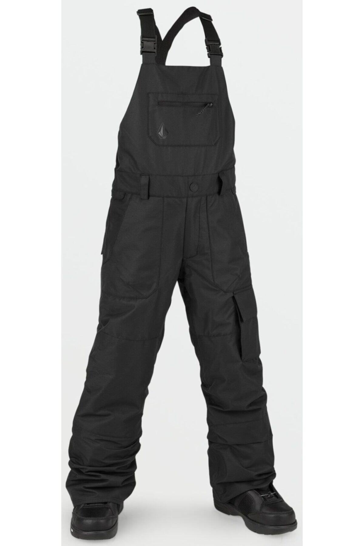 VOLCOM Barkley Bib Blk Çocuk Snowboard Pantolon