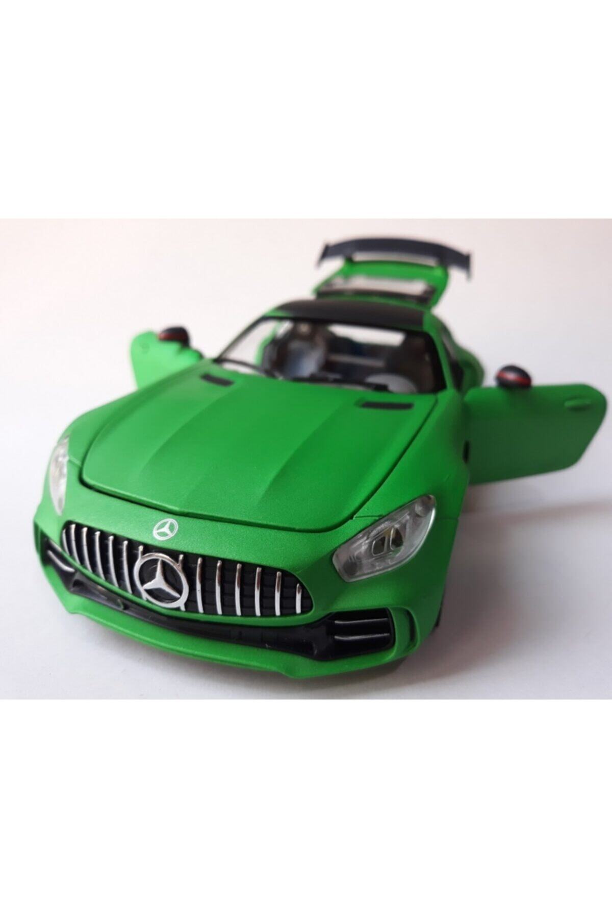 OYUNCAKSAHİLİ Mercedes Benz Amg Gtr V8 Biturbo 1.24 Metal Araba Kapı Bagaj Kaput Aç Far Stop Yanar