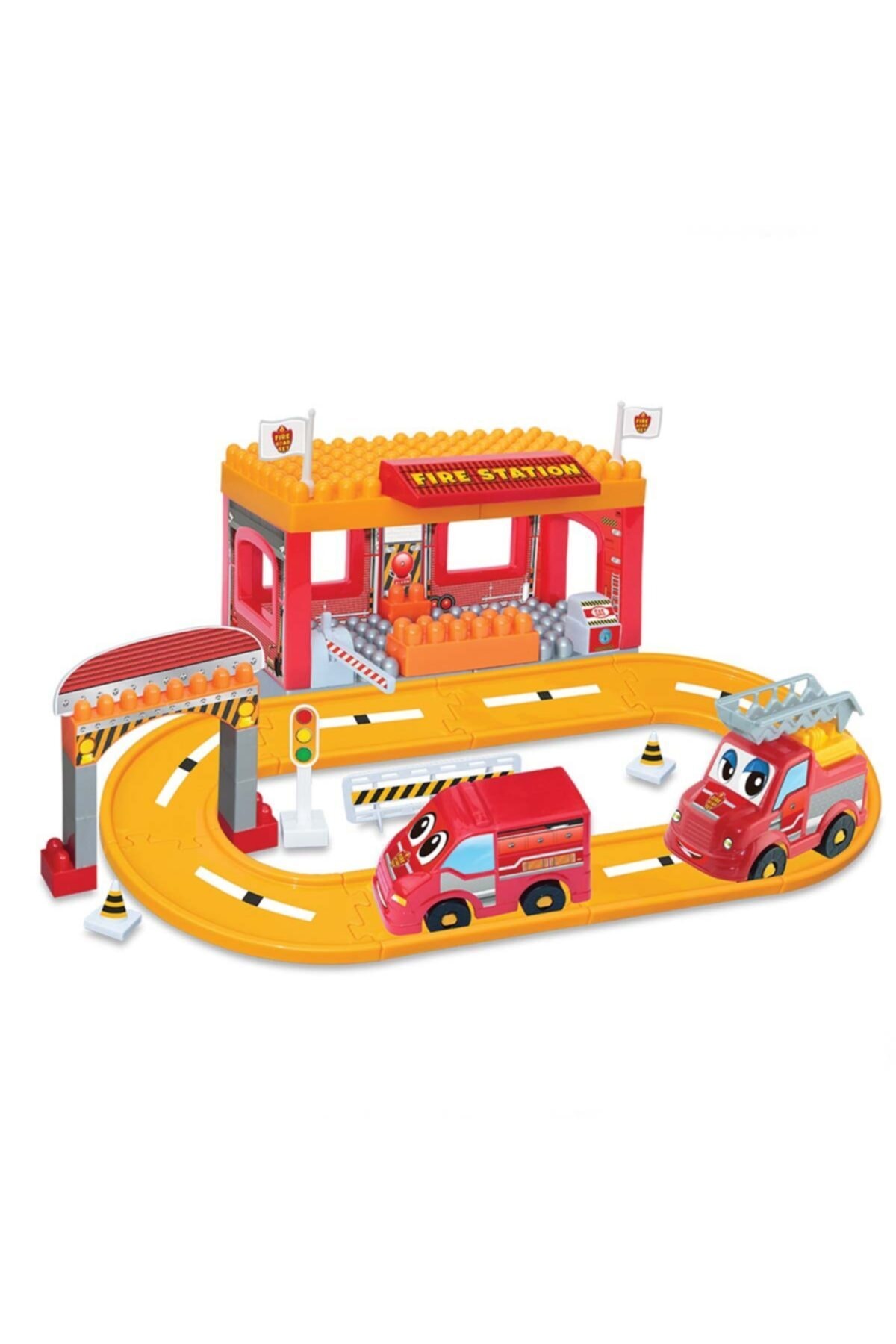 DEDE Yılın Ilk Fırsatları - Itfaiye Yol Seti 50 Parça - ™ Beyaz At®