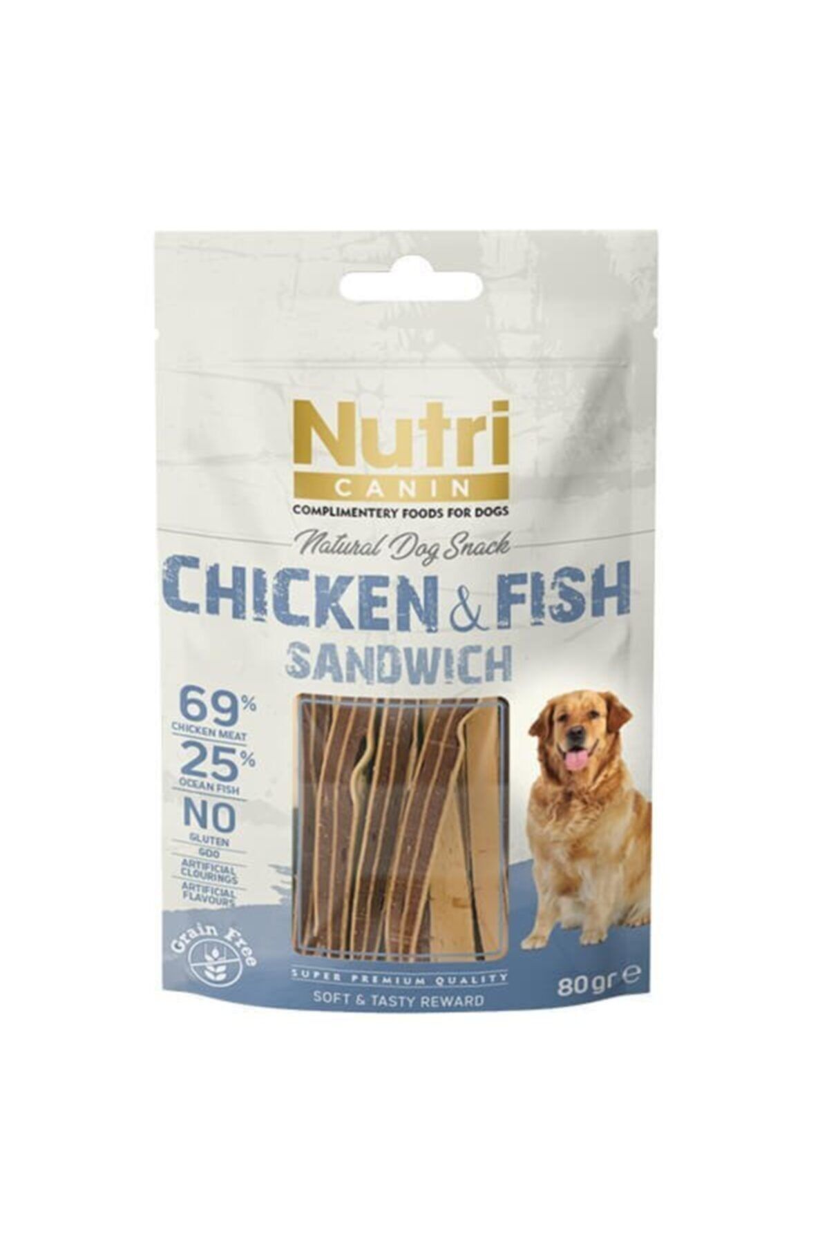 Nutri Canin Tavuklu Ve Balıklı Tahılsız Köpek Ödül Maması 80 Gr