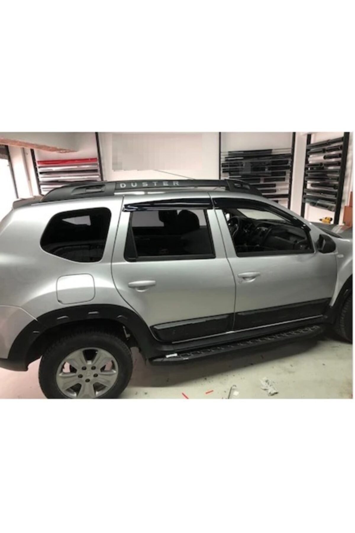 NilparTuning Dacia Duster Dodik + Kapı Koruma Seti Damalı Plastik 2009-2017