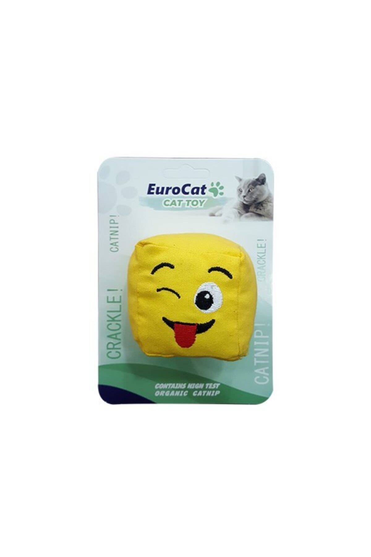 Eurocat Dil Çıkaran Smiley Küp Kedi Oyuncağı