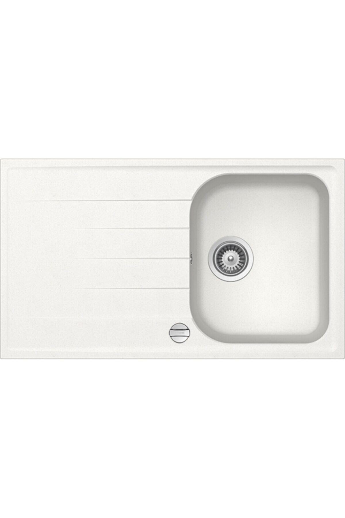 Schock Vıola D-100 Tezgah Üstü 86 Cm Granit Alpina / Beyaz Evye