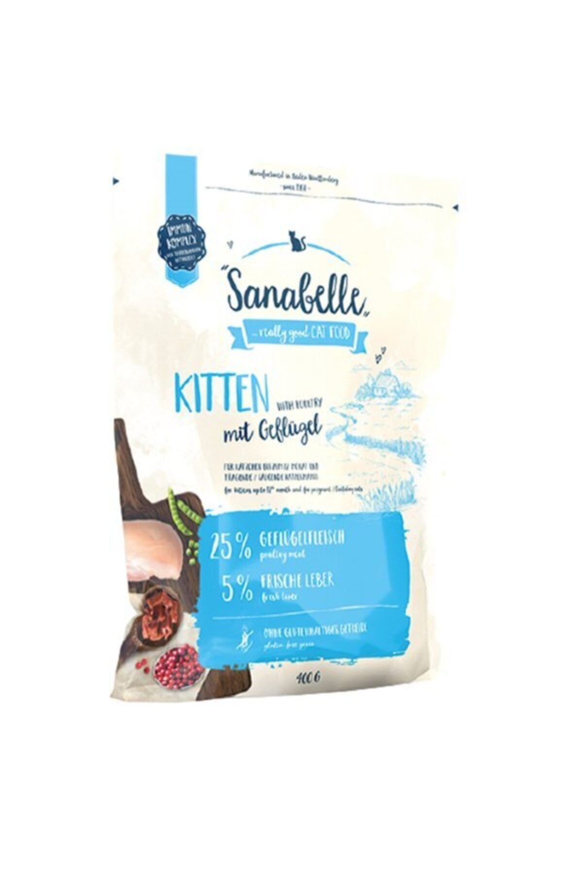Sanabella Sanabelle Kitten Gulutensiz Hamile Anne Ve Yavru Kedi Maması 400 Gr