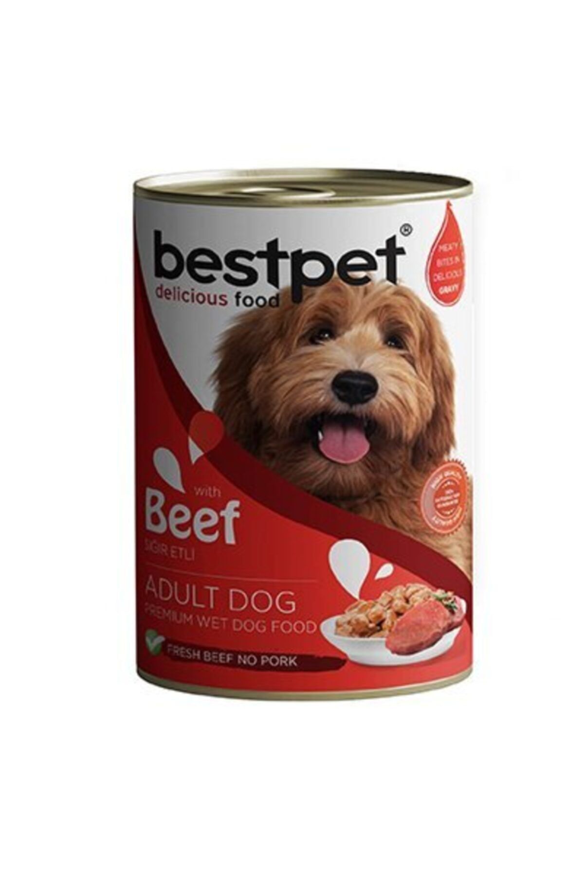 Bestpet Sığır Etli Jöleli Yetişkin Köpek Konservesi 400 Gr